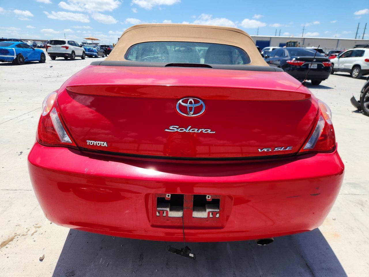 2006 Toyota Camry Solara Sle V6 Red vin: 4T1FA38P26U067447