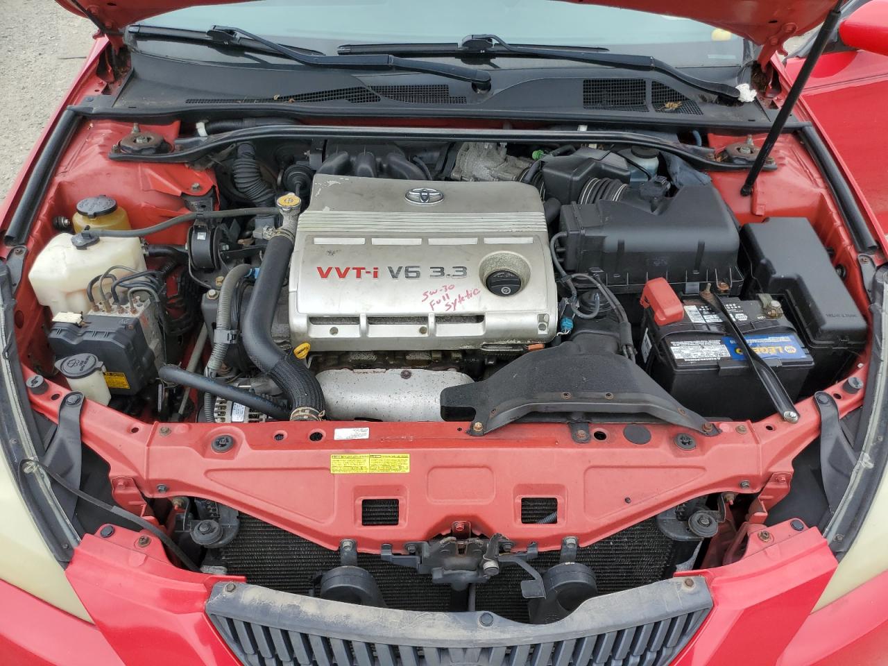 2006 Toyota Camry Solara Sle V6 Red vin: 4T1FA38P26U086368