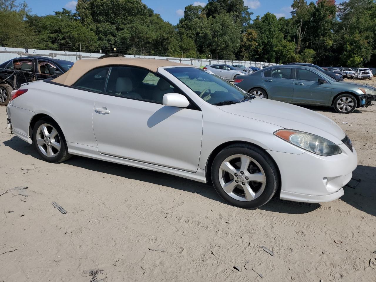 2006 Toyota Camry Solara Se White vin: 4T1FA38P26U098374