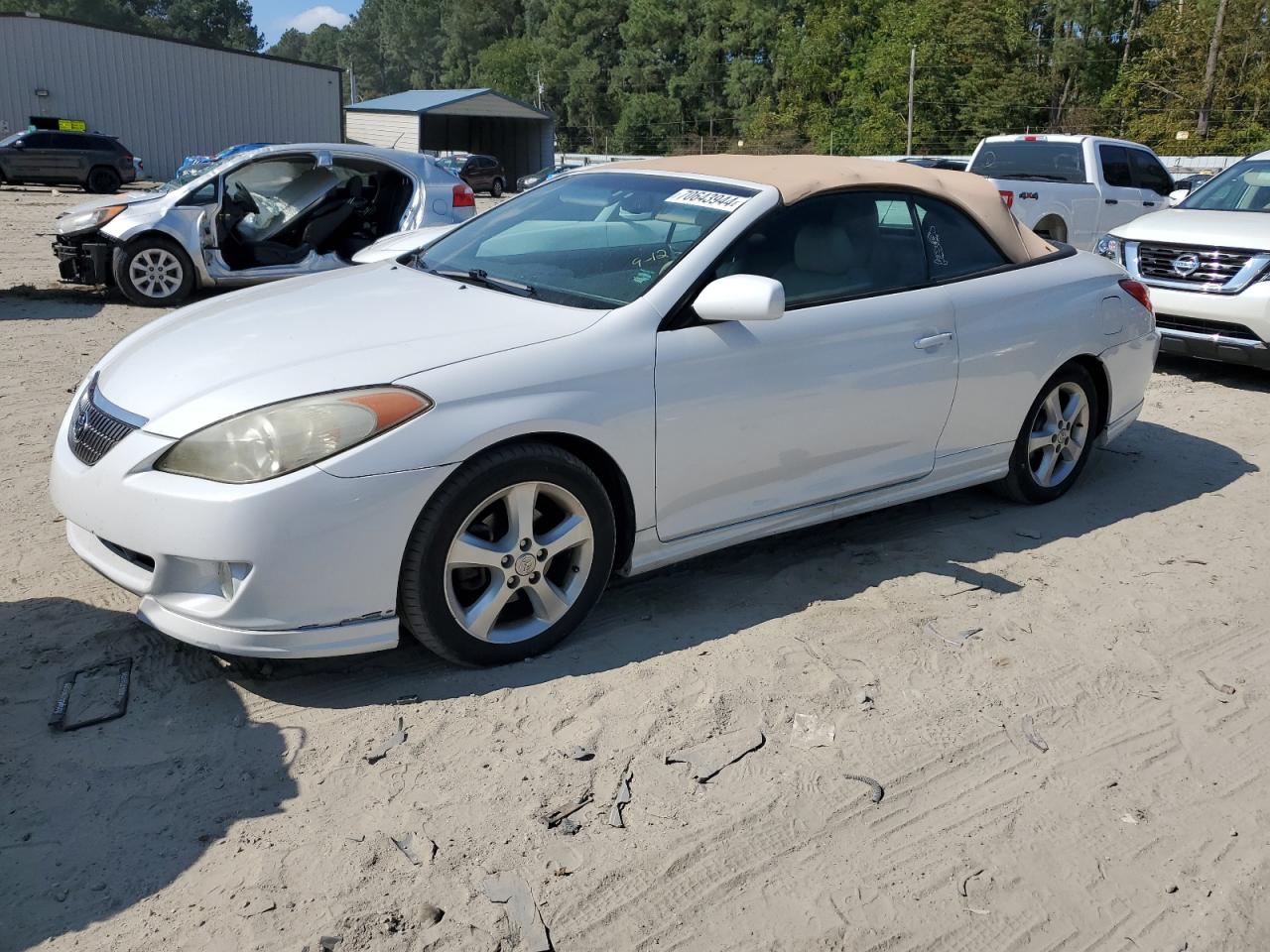 2006 Toyota Camry Solara Se White vin: 4T1FA38P26U098374