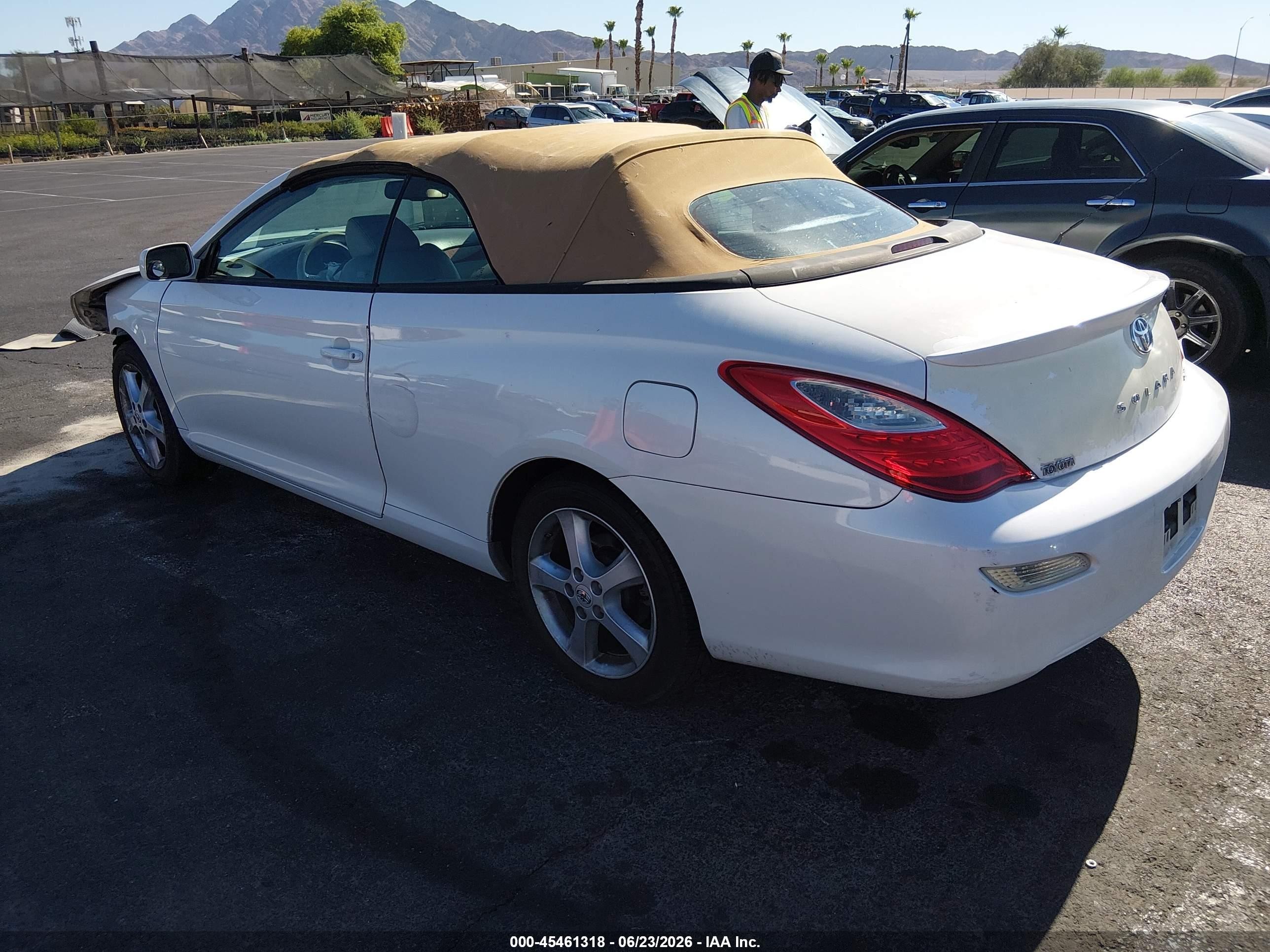 2007 Toyota Camry Solara Sle Белый vin: 4T1FA38P27U109293