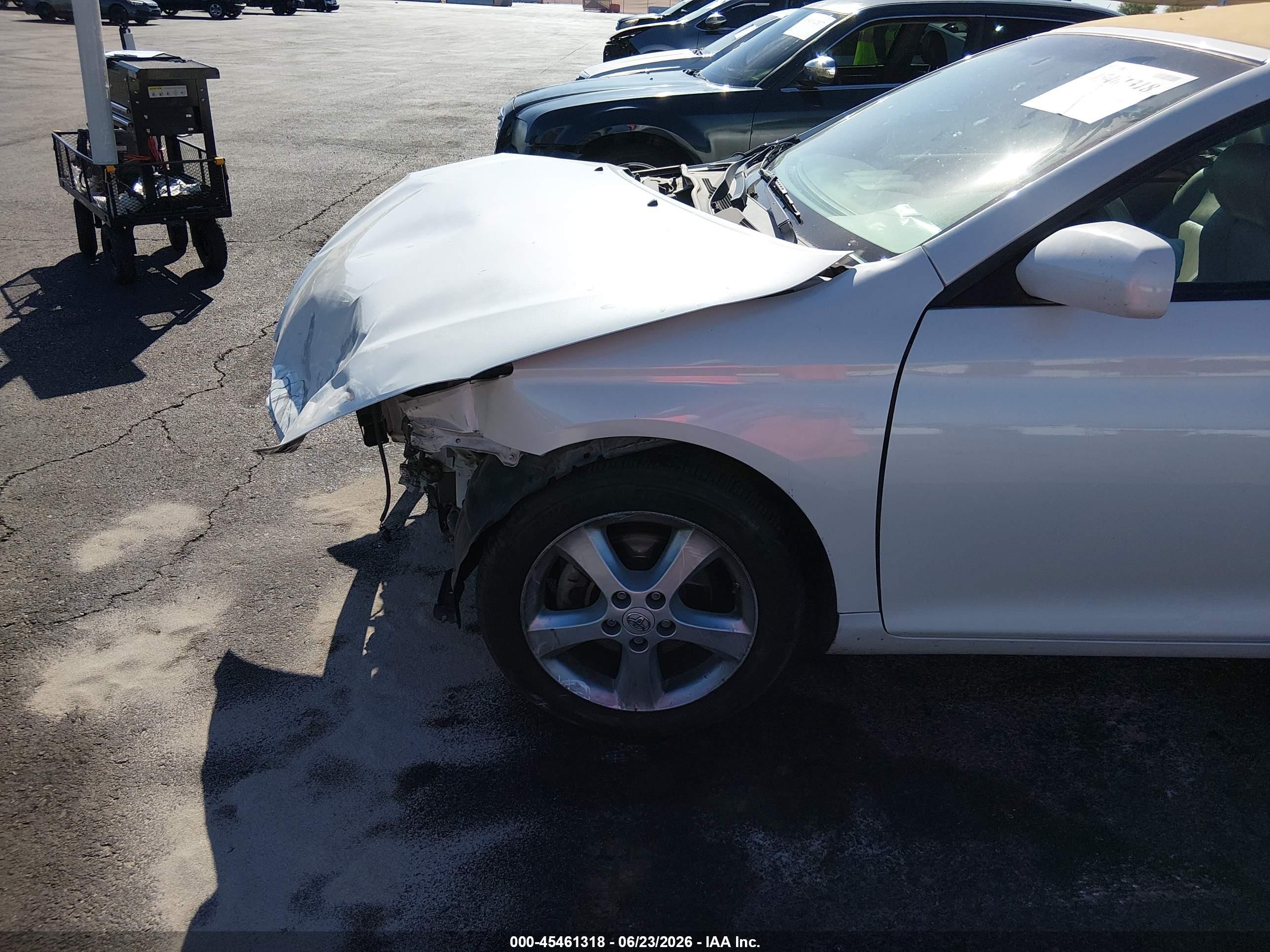 2007 Toyota Camry Solara Sle Белый vin: 4T1FA38P27U109293