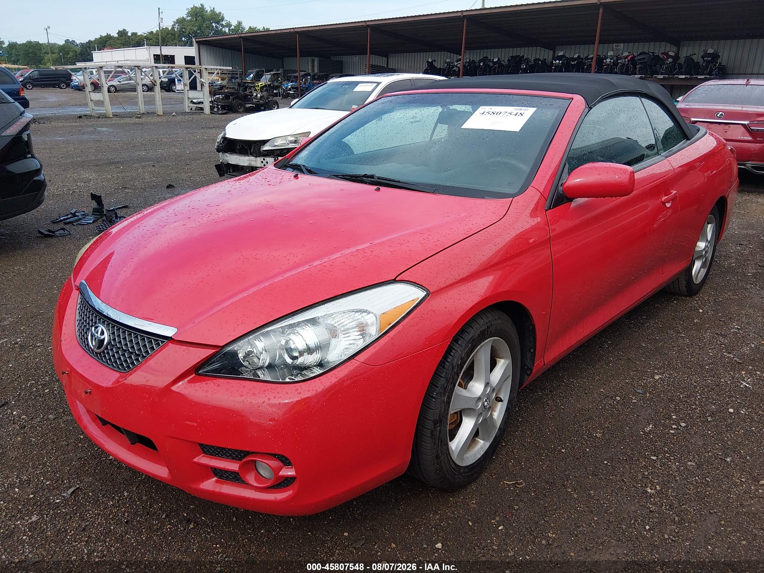 2007 Toyota Camry Solara Sle Red vin: 4T1FA38P27U127910