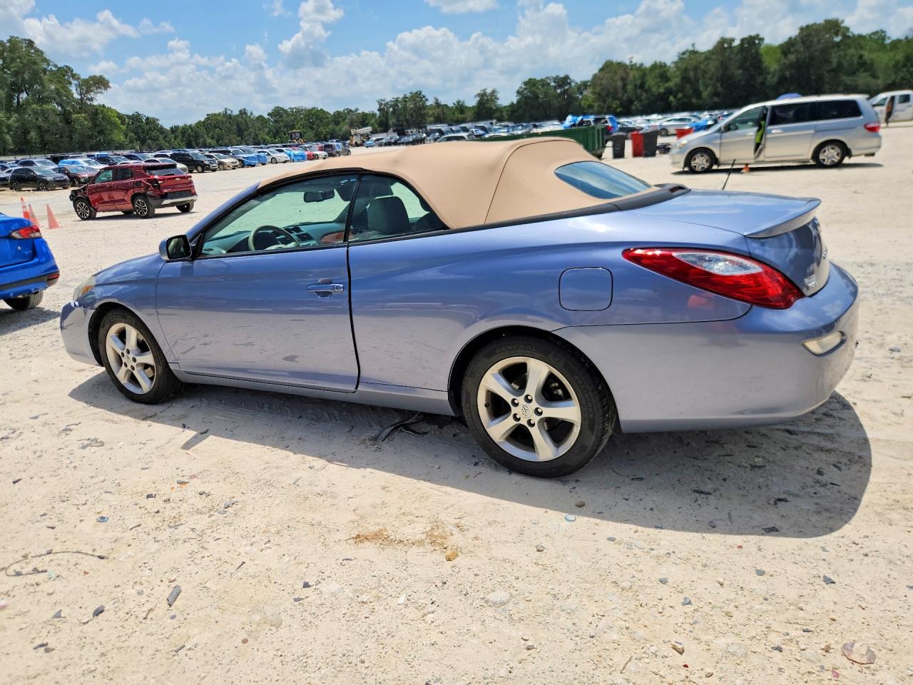 2007 Toyota Camry Solara Sle V6 Blue vin: 4T1FA38P27U129057