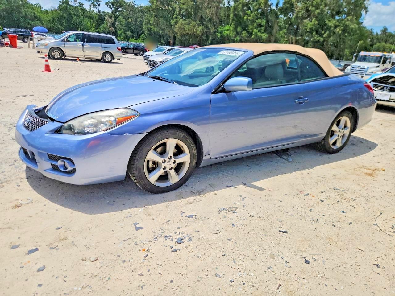 2007 Toyota Camry Solara Sle V6 Blue vin: 4T1FA38P27U129057