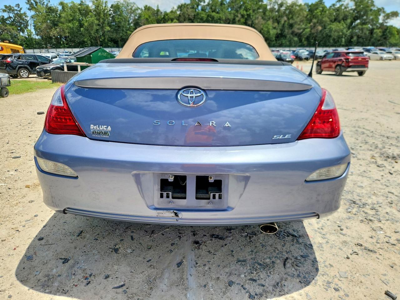 2007 Toyota Camry Solara Sle V6 Blue vin: 4T1FA38P27U129057