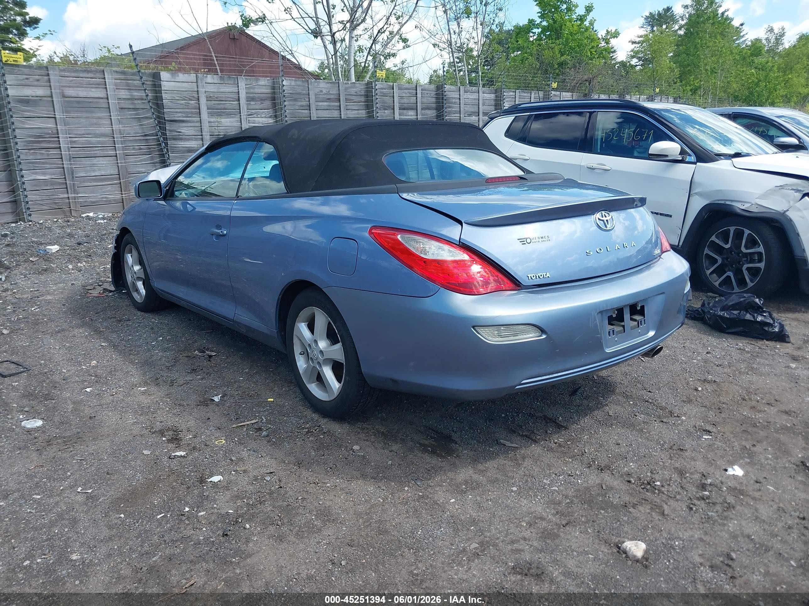 2008 Toyota Camry Solara Sle Light Blue vin: 4T1FA38P28U138729