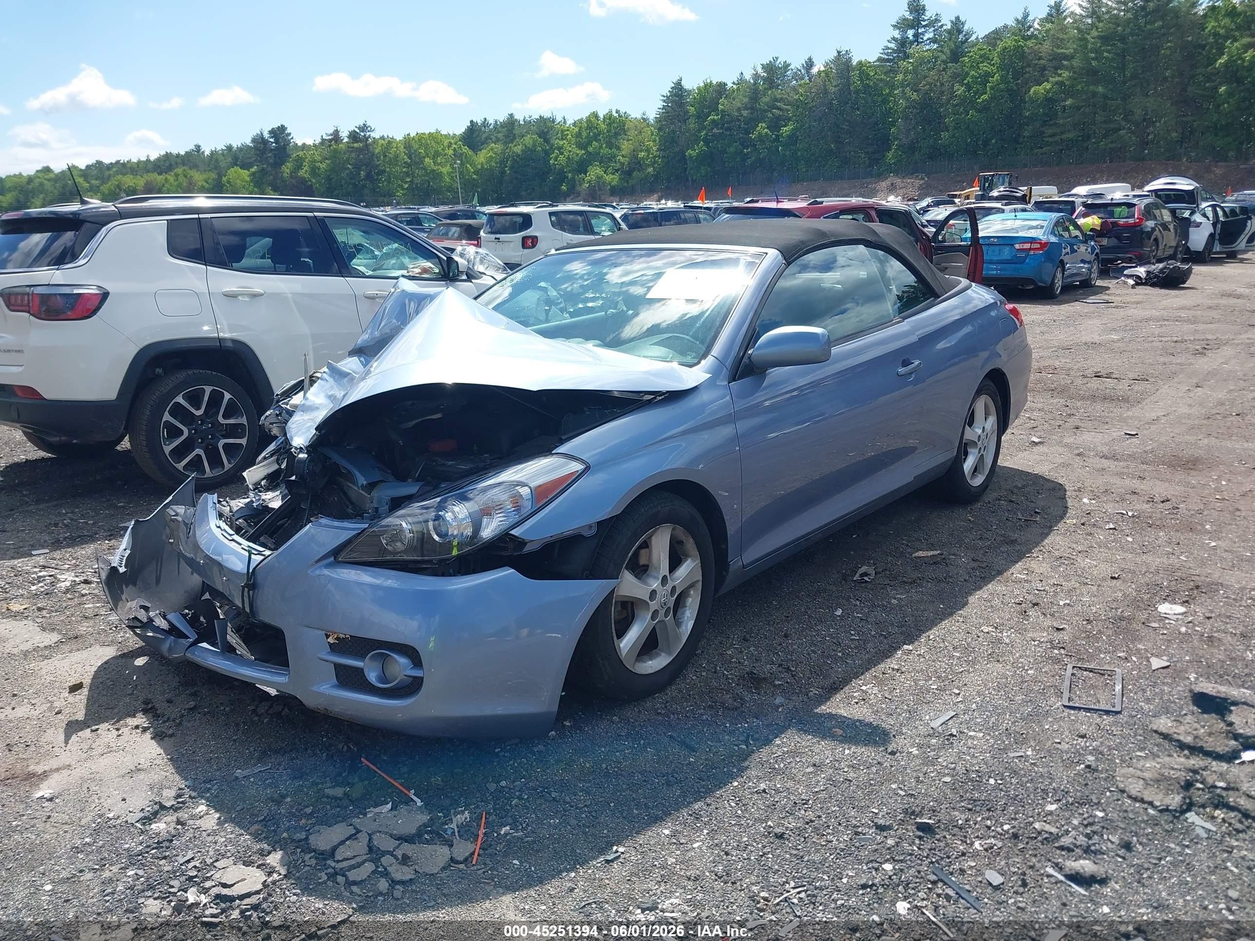 2008 Toyota Camry Solara Sle Light Blue vin: 4T1FA38P28U138729