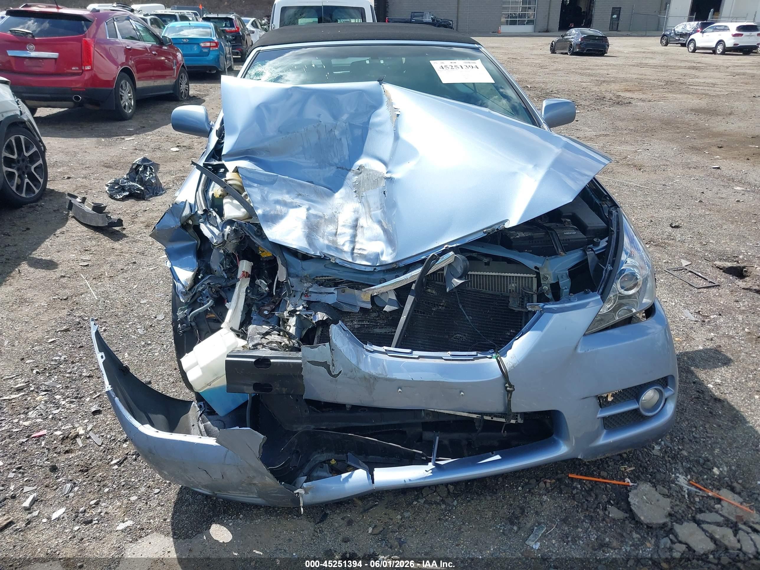 2008 Toyota Camry Solara Sle Light Blue vin: 4T1FA38P28U138729