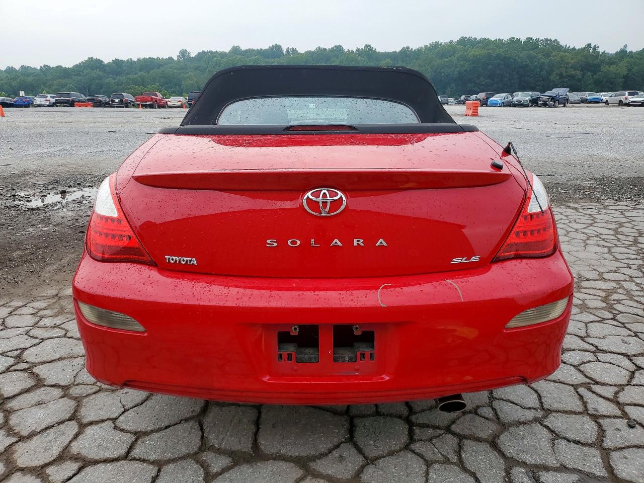 2008 Toyota Camry Solara Sle V6 Red vin: 4T1FA38P28U143347