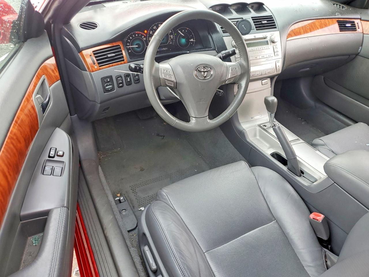 2008 Toyota Camry Solara Sle V6 Red vin: 4T1FA38P28U143347