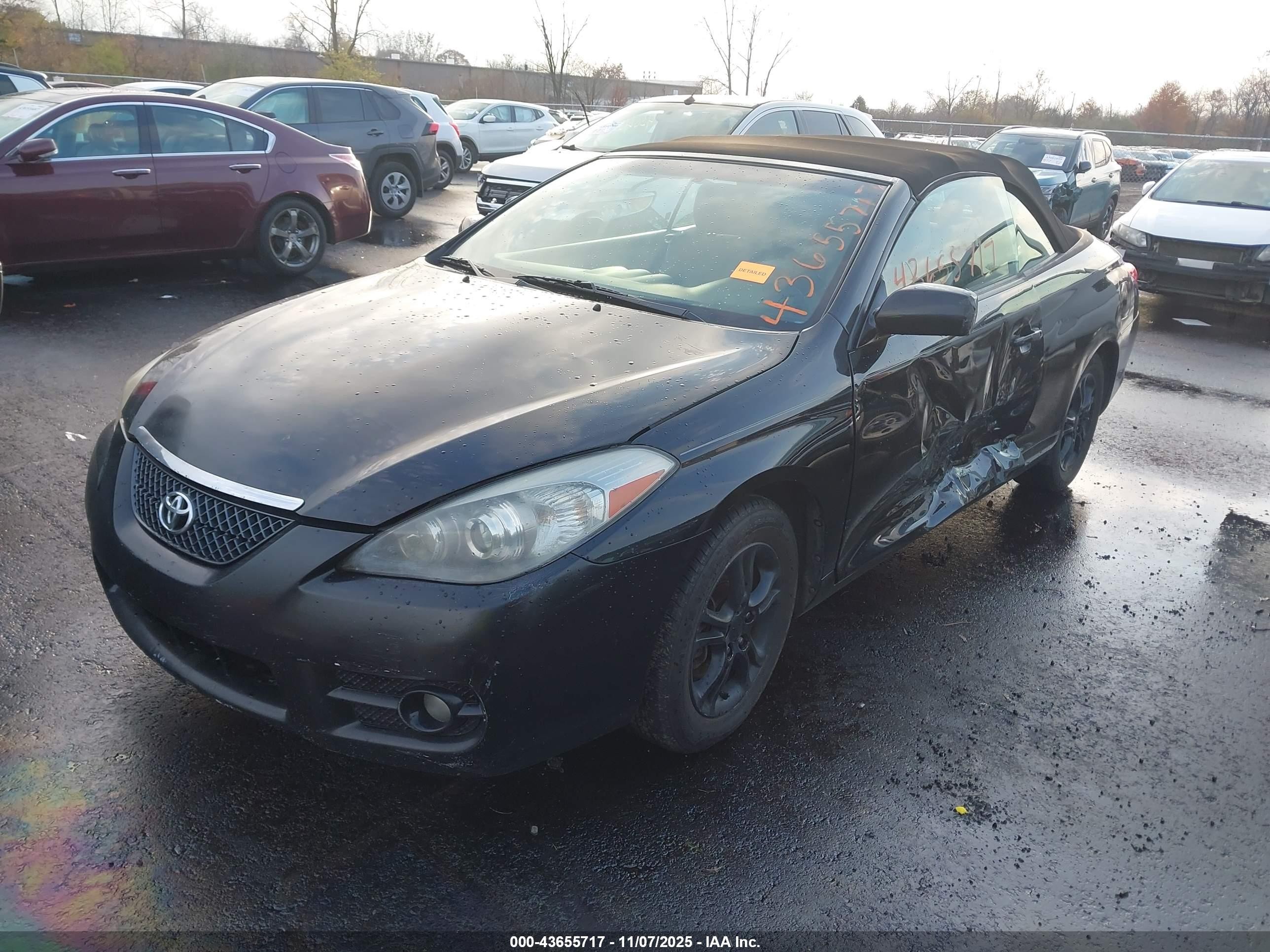 2008 Toyota Camry Solara Se Black vin: 4T1FA38P28U144255