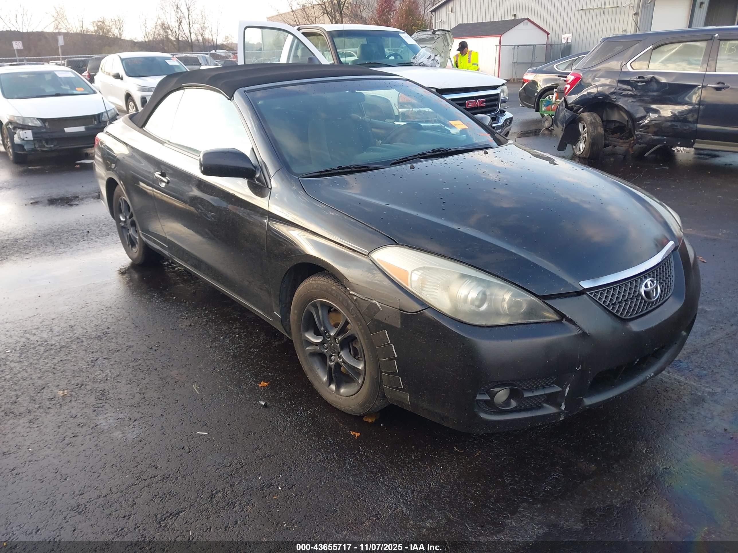 2008 Toyota Camry Solara Se Black vin: 4T1FA38P28U144255