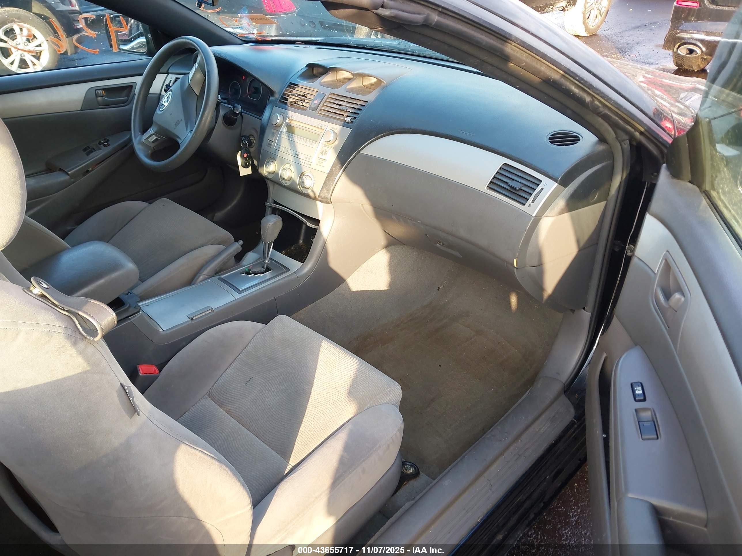 2008 Toyota Camry Solara Se Black vin: 4T1FA38P28U144255