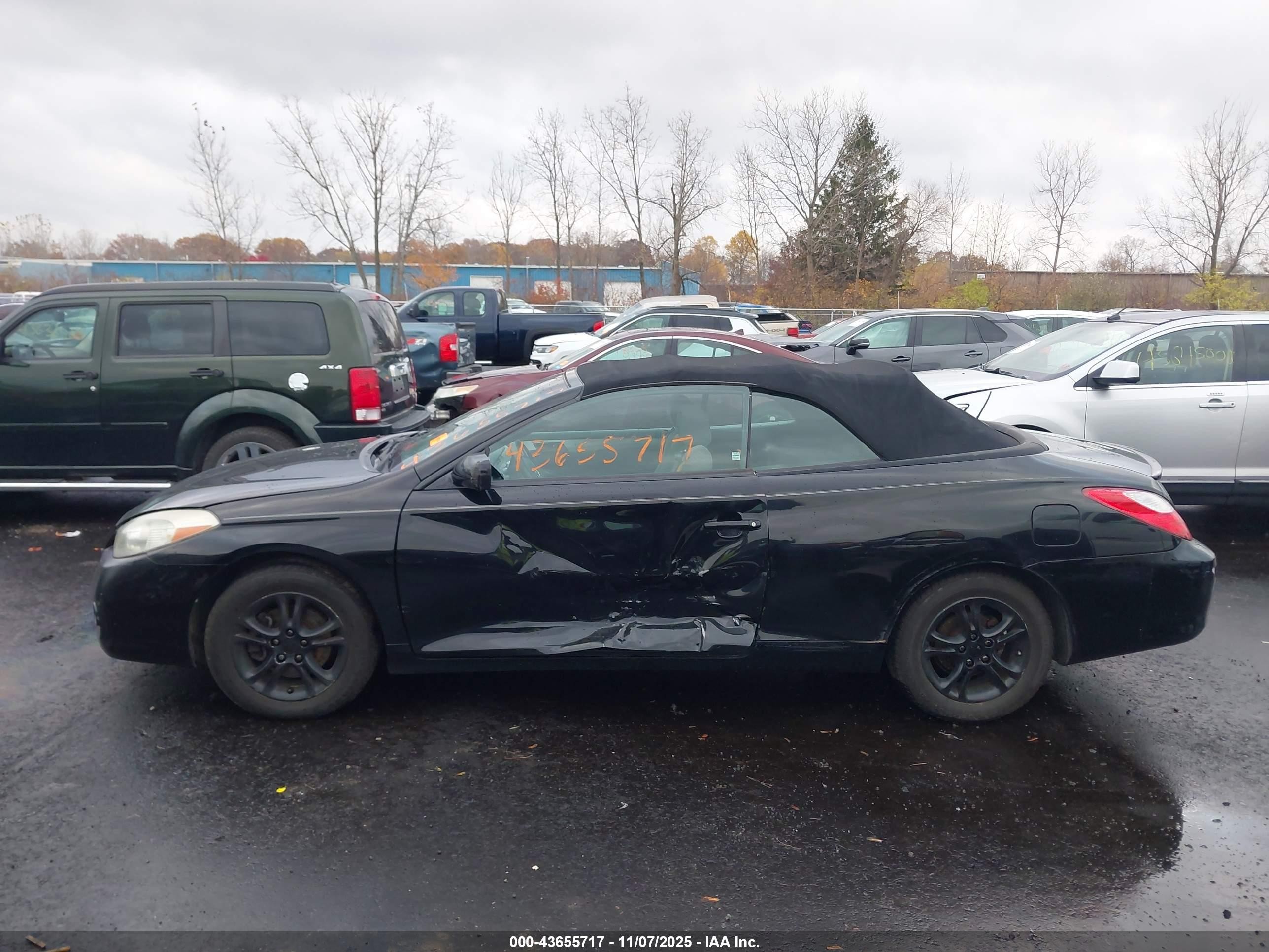 2008 Toyota Camry Solara Se Black vin: 4T1FA38P28U144255