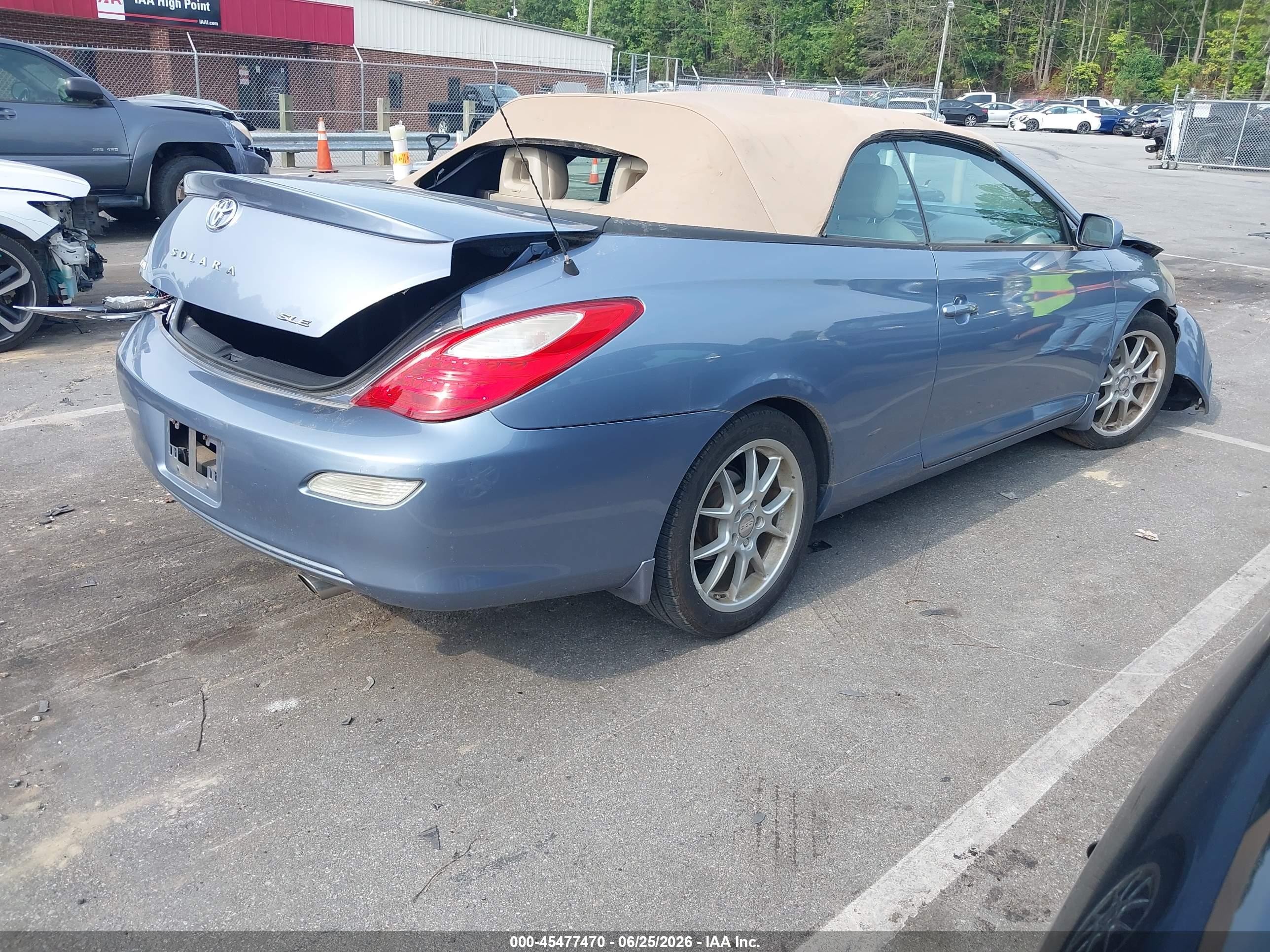 2008 Toyota Camry Solara Sle Light Blue vin: 4T1FA38P28U145633