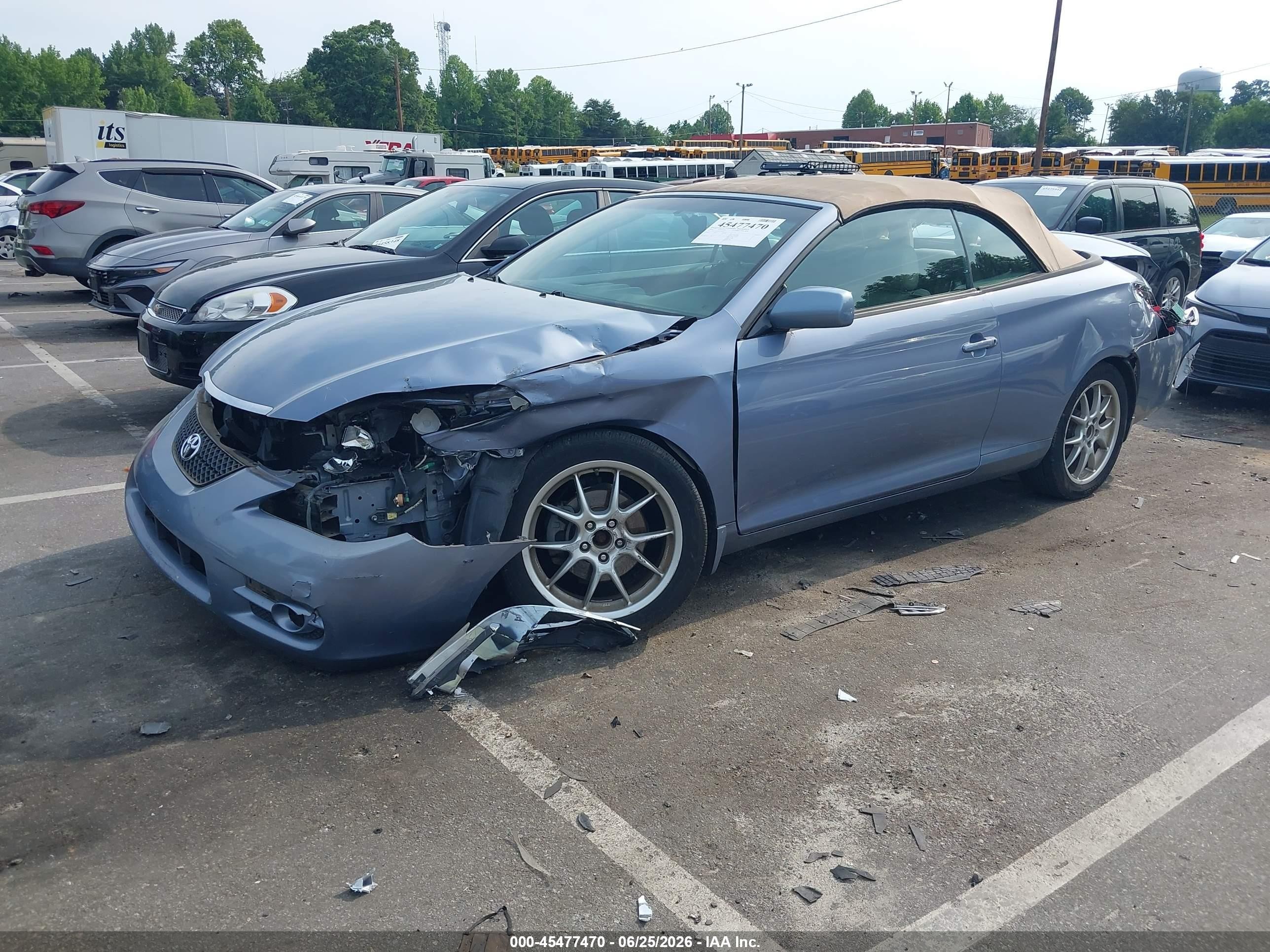 2008 Toyota Camry Solara Sle Light Blue vin: 4T1FA38P28U145633