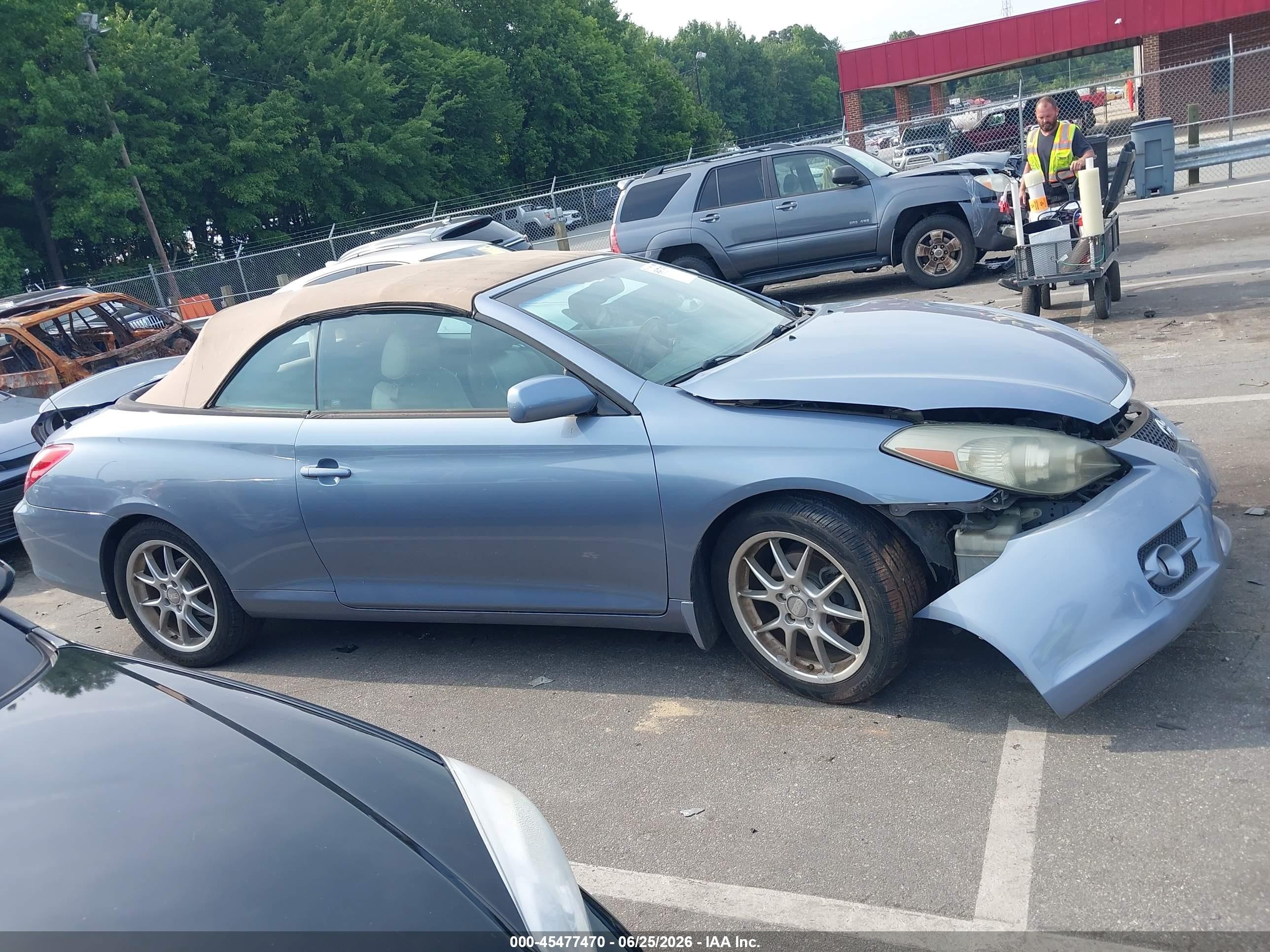2008 Toyota Camry Solara Sle Light Blue vin: 4T1FA38P28U145633