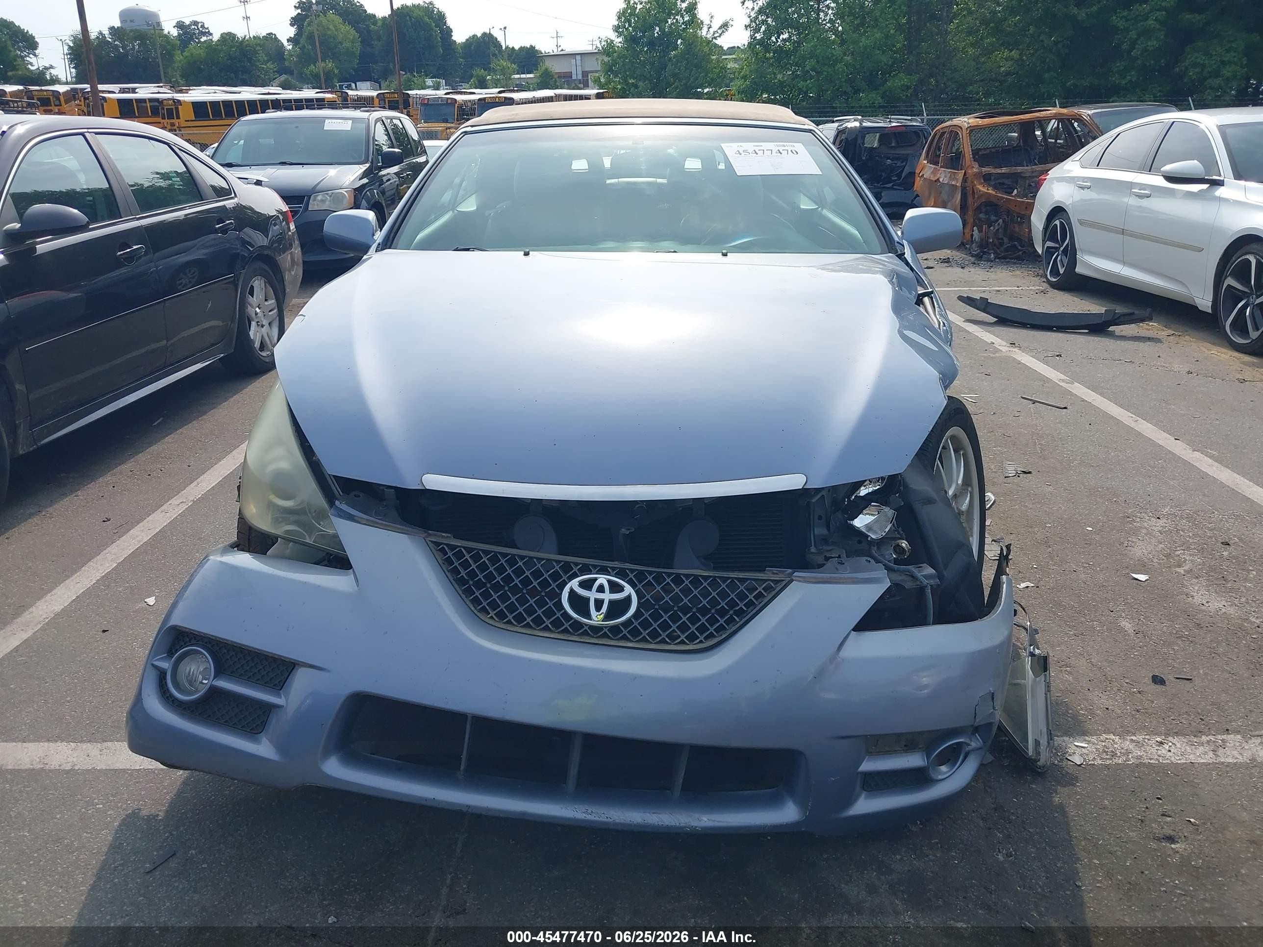 2008 Toyota Camry Solara Sle Light Blue vin: 4T1FA38P28U145633