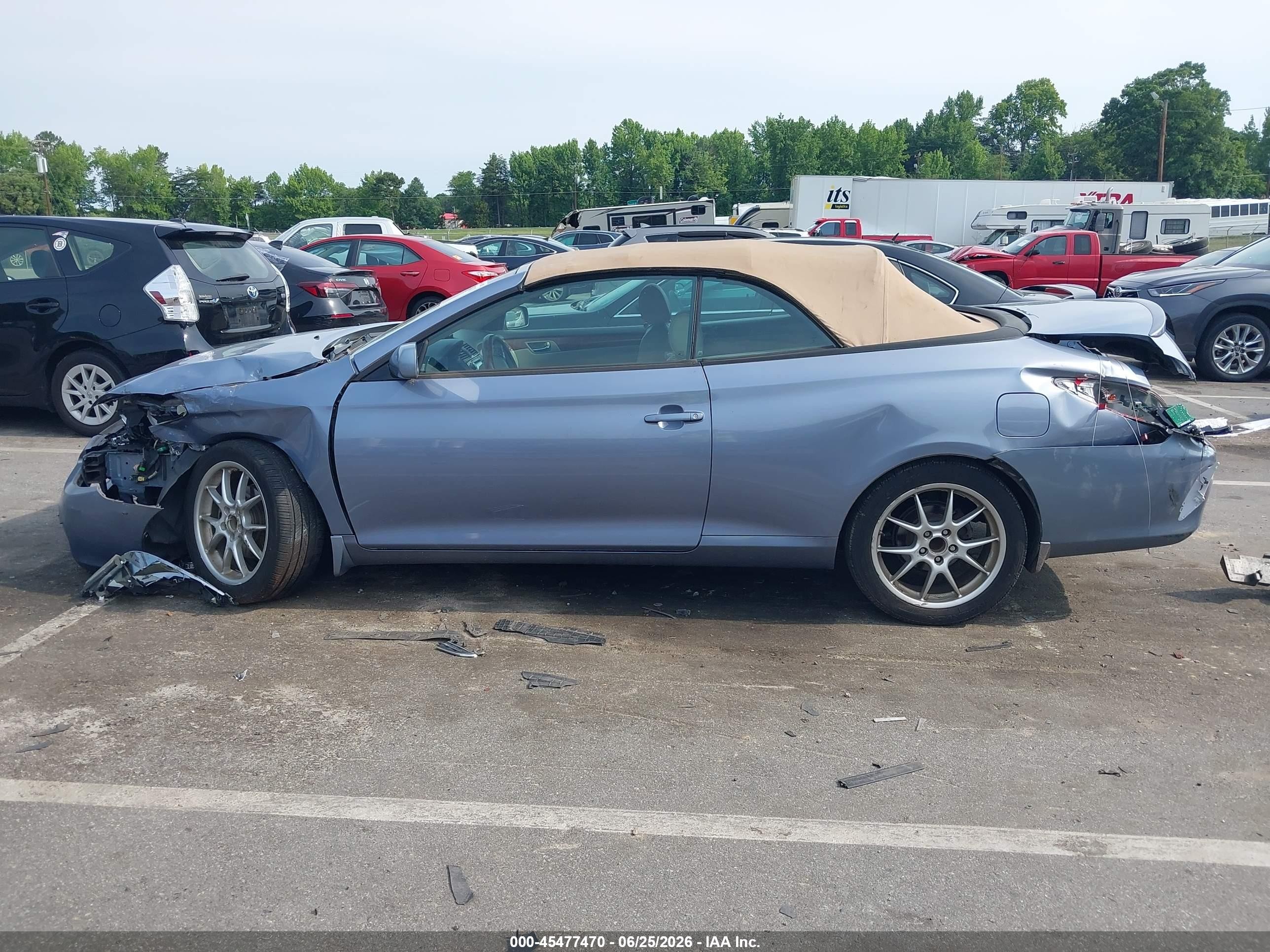 2008 Toyota Camry Solara Sle Light Blue vin: 4T1FA38P28U145633