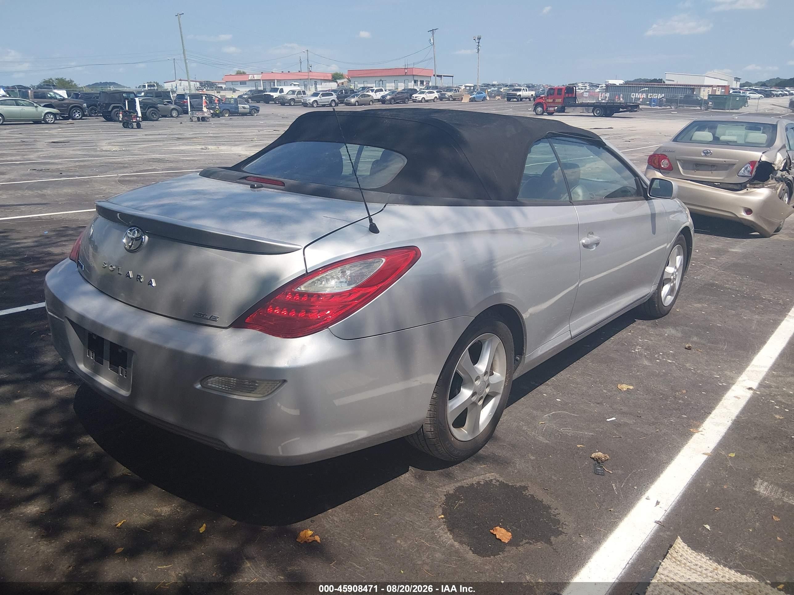 2008 Toyota Camry Solara Sle Silver vin: 4T1FA38P28U151657