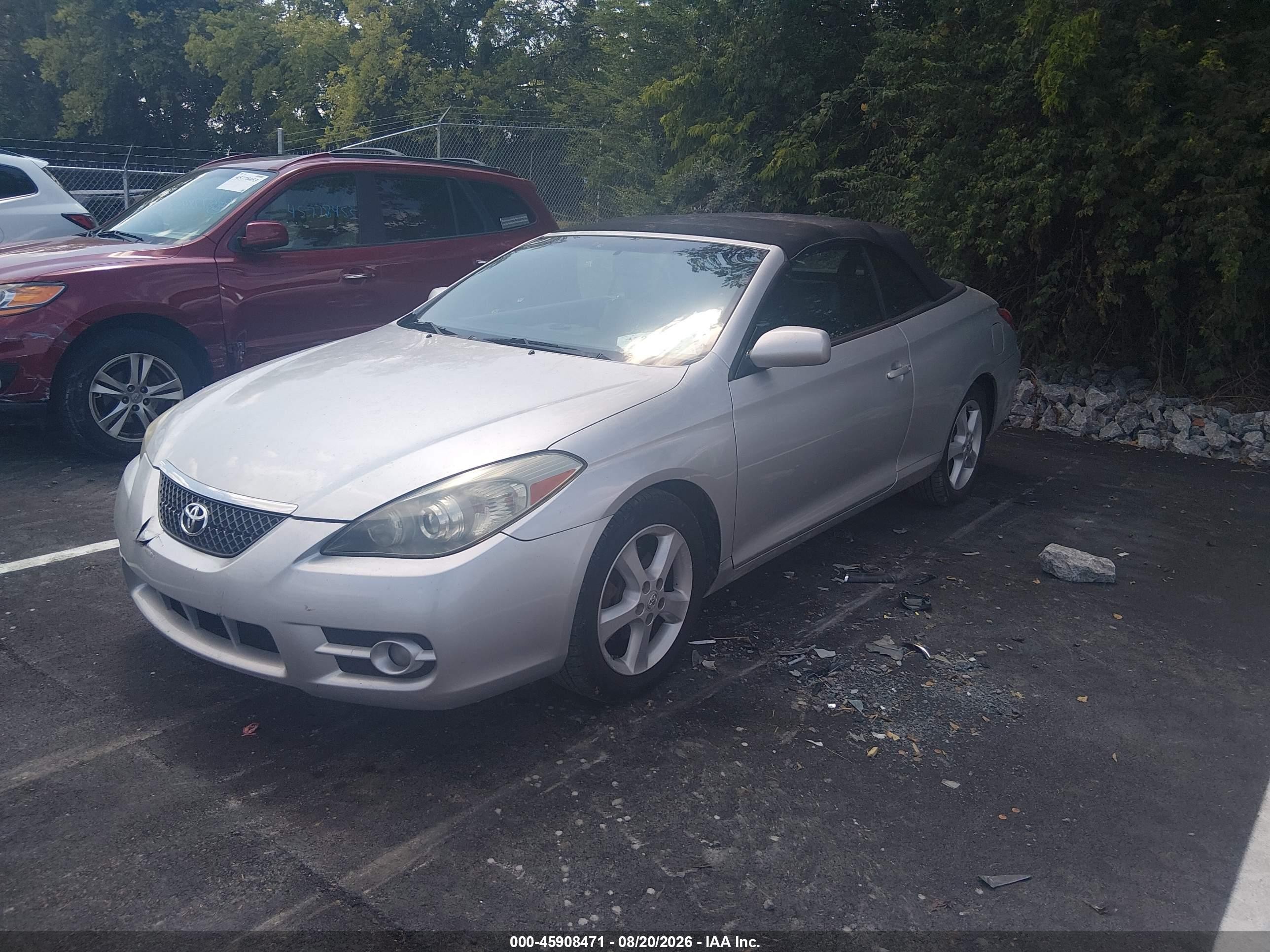 2008 Toyota Camry Solara Sle Silver vin: 4T1FA38P28U151657