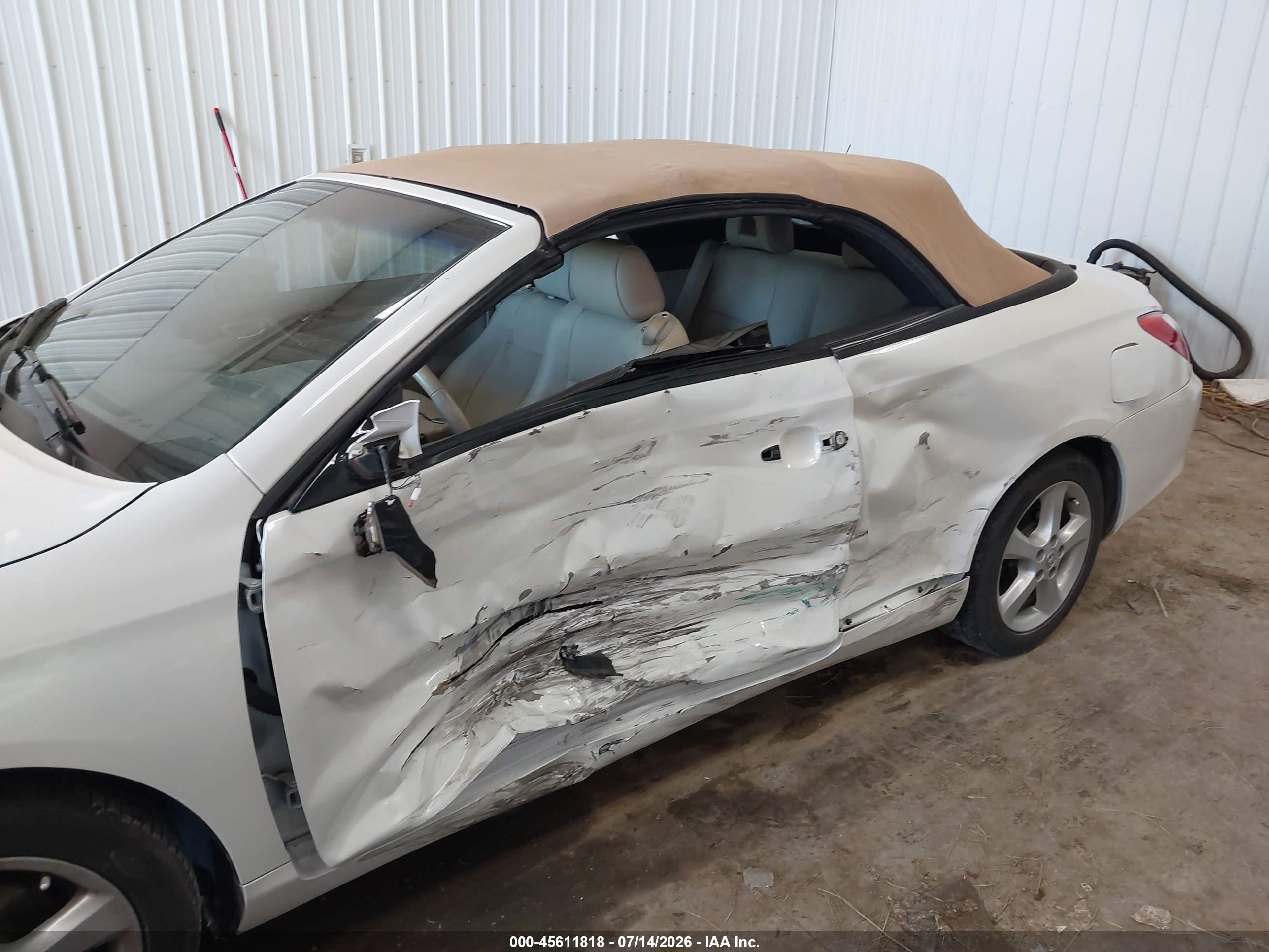 2008 Toyota Camry Solara Sle White vin: 4T1FA38P28U160729