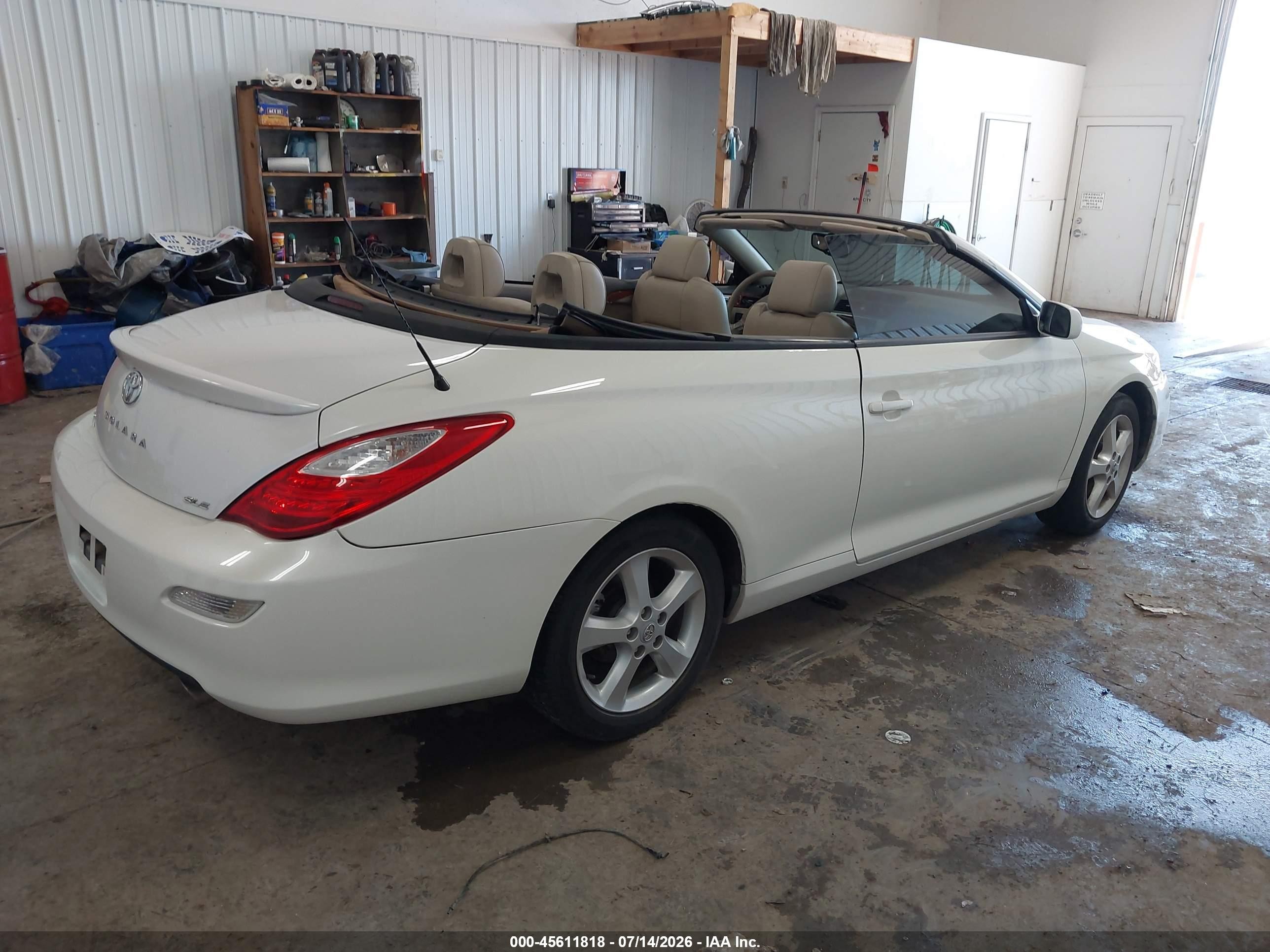 2008 Toyota Camry Solara Sle White vin: 4T1FA38P28U160729