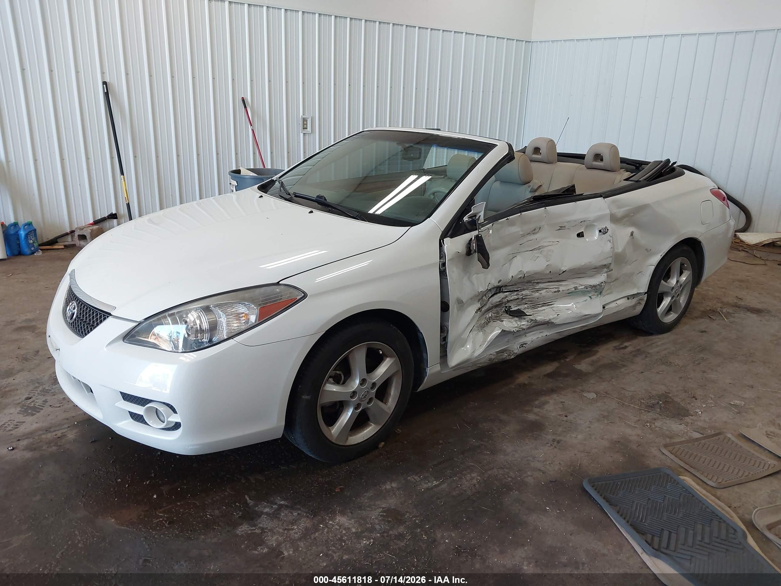 2008 Toyota Camry Solara Sle White vin: 4T1FA38P28U160729