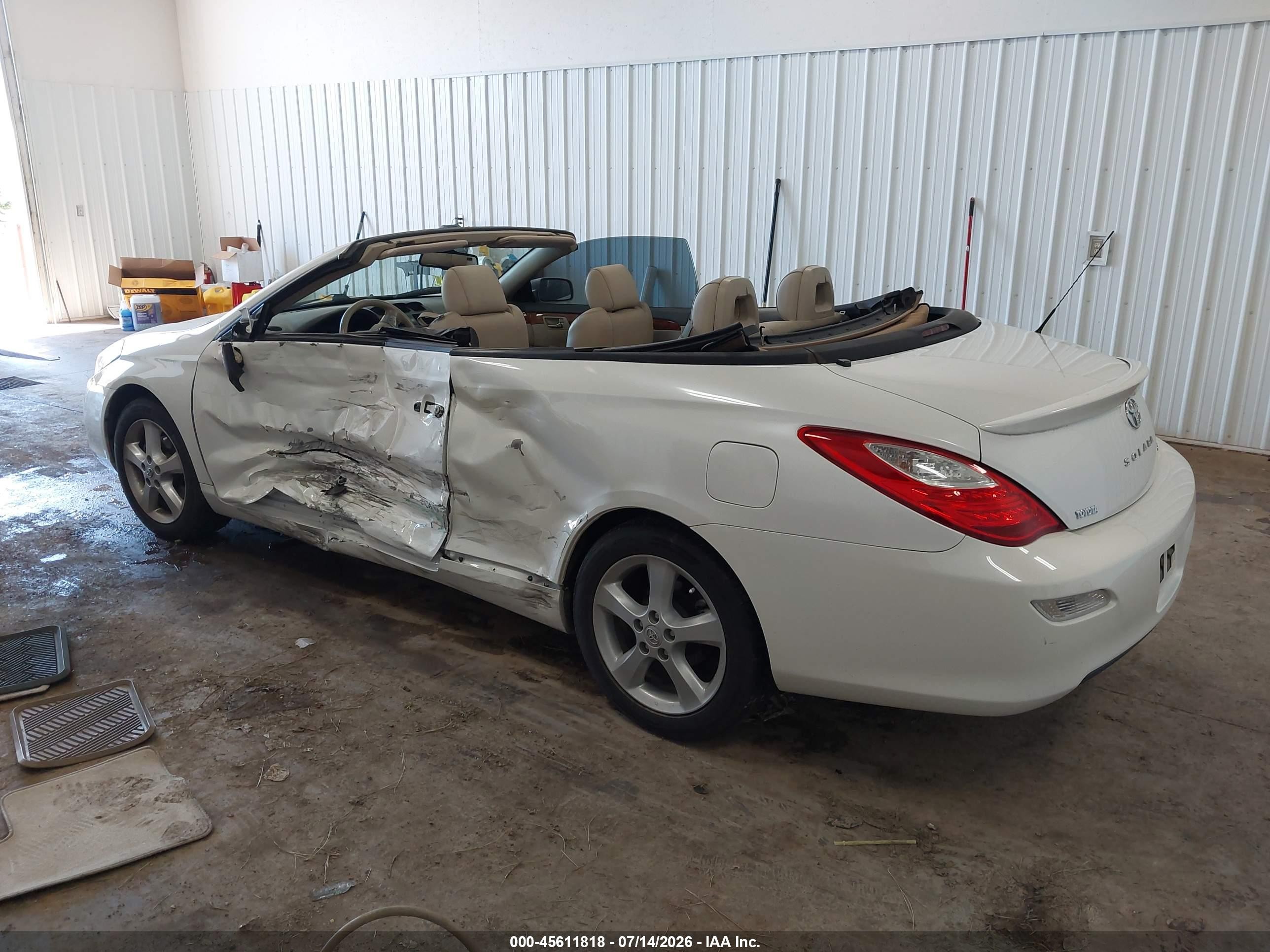 2008 Toyota Camry Solara Sle White vin: 4T1FA38P28U160729