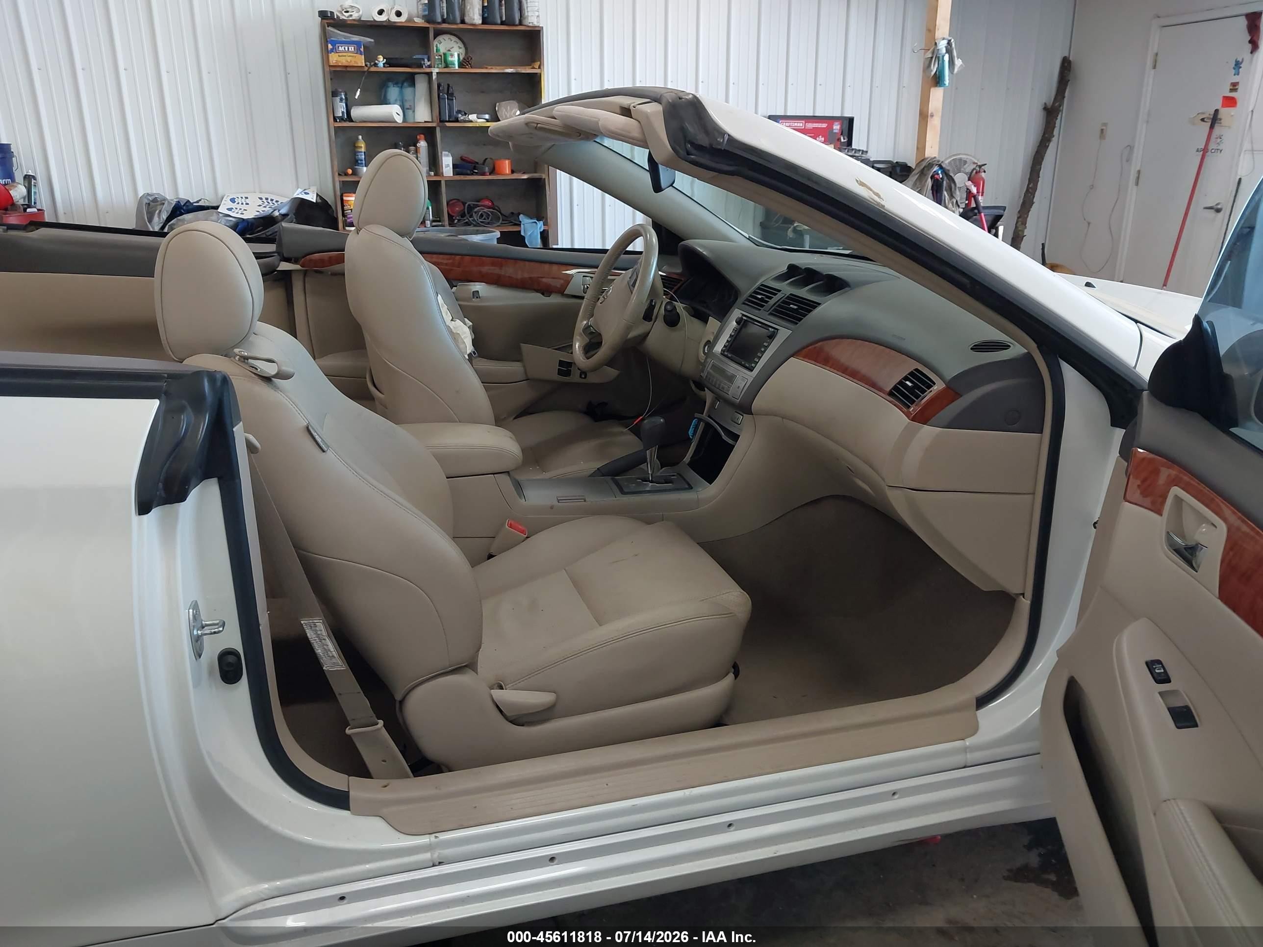 2008 Toyota Camry Solara Sle White vin: 4T1FA38P28U160729