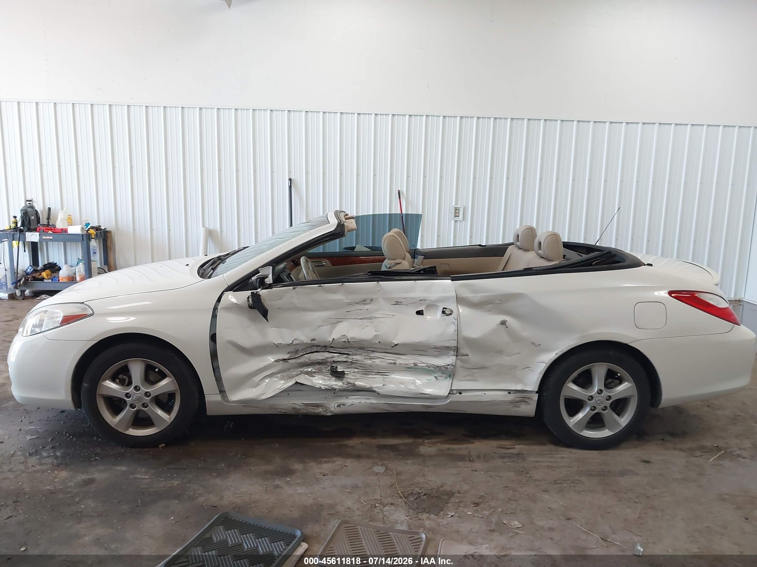 2008 Toyota Camry Solara Sle White vin: 4T1FA38P28U160729