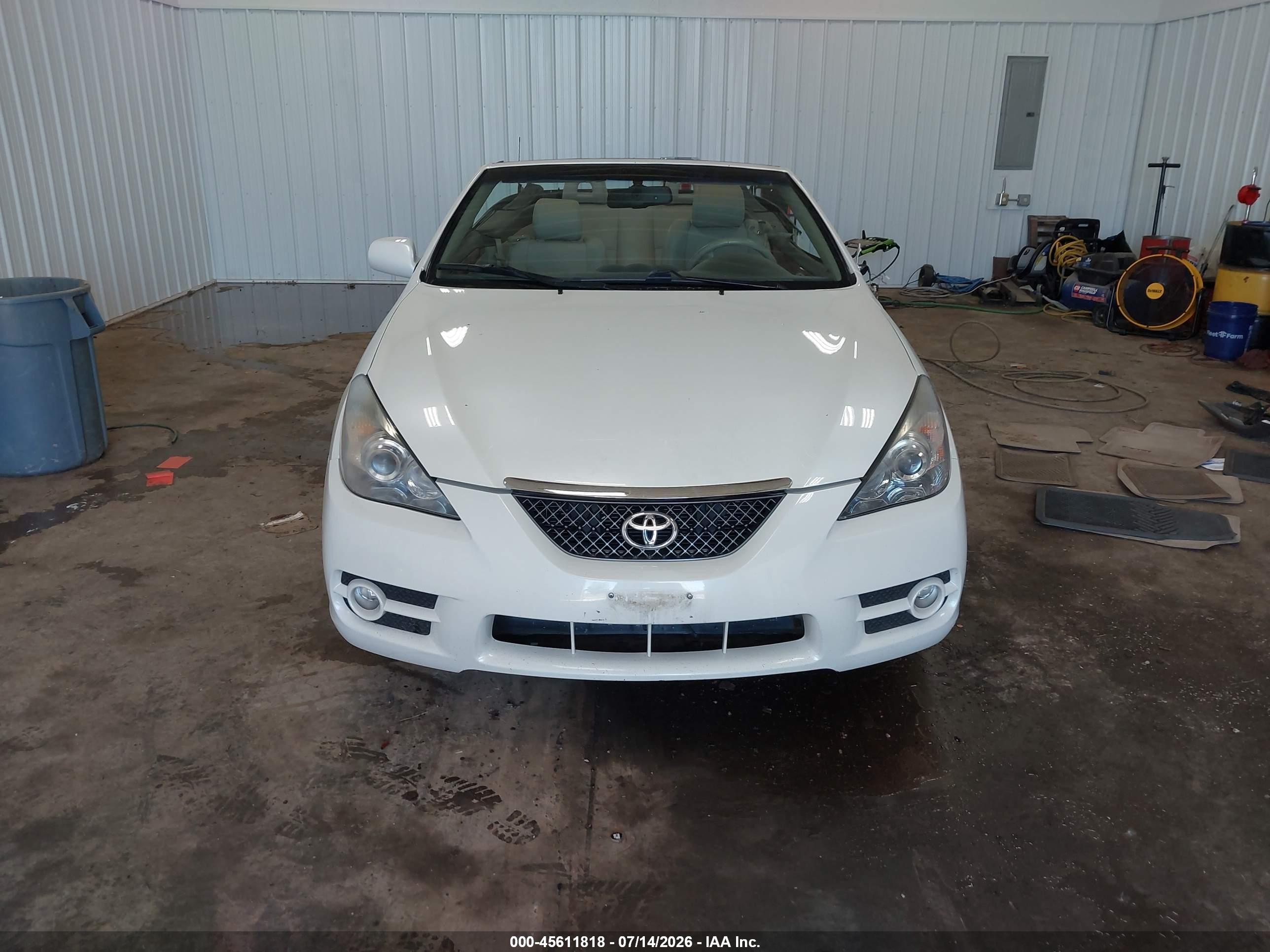 2008 Toyota Camry Solara Sle White vin: 4T1FA38P28U160729