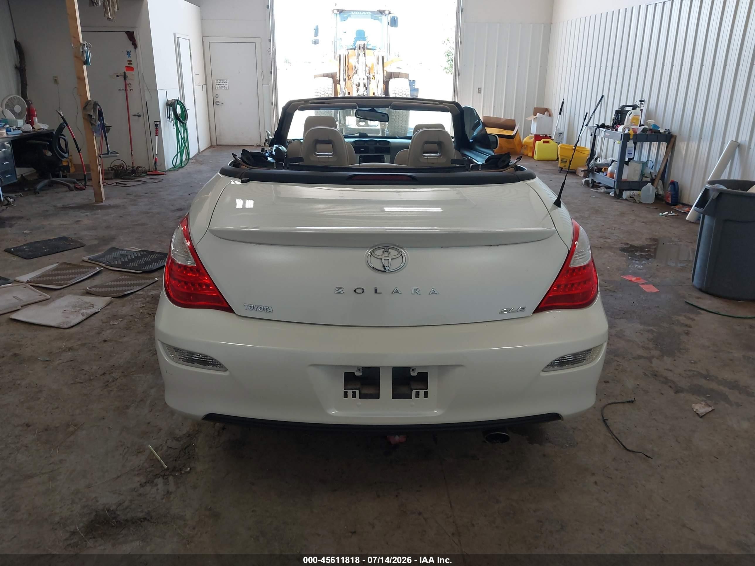 2008 Toyota Camry Solara Sle White vin: 4T1FA38P28U160729
