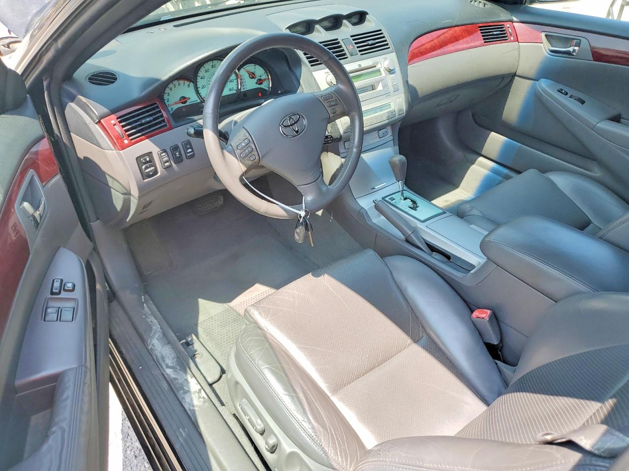 2004 Toyota Camry Solara Sle V6 Black vin: 4T1FA38P34U028038