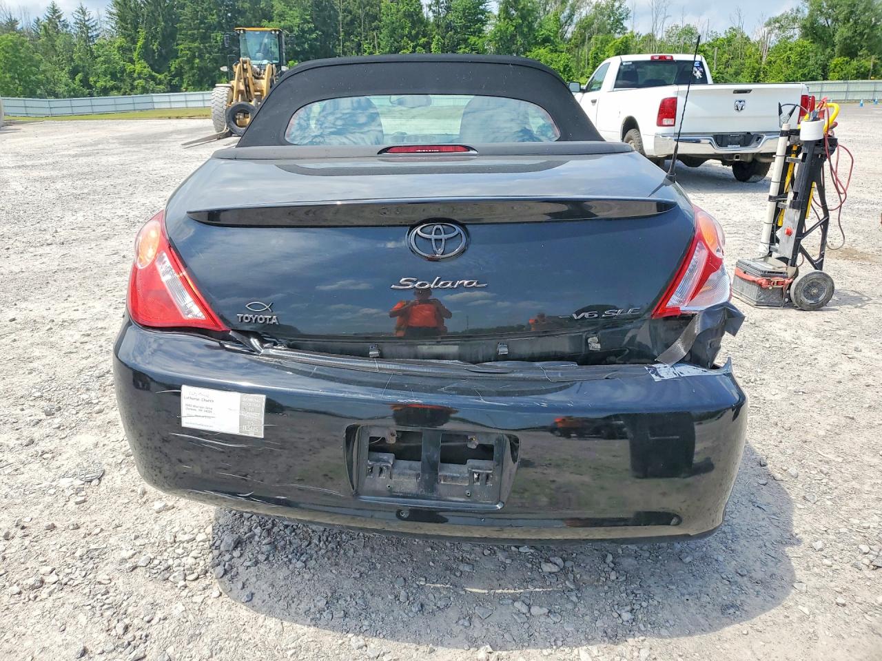2004 Toyota Camry Solara Sle V6 Black vin: 4T1FA38P34U028038