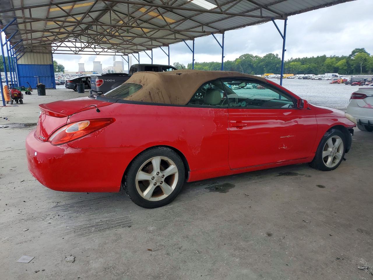 2005 Toyota Camry Solara Sle V6 Red vin: 4T1FA38P35U047156
