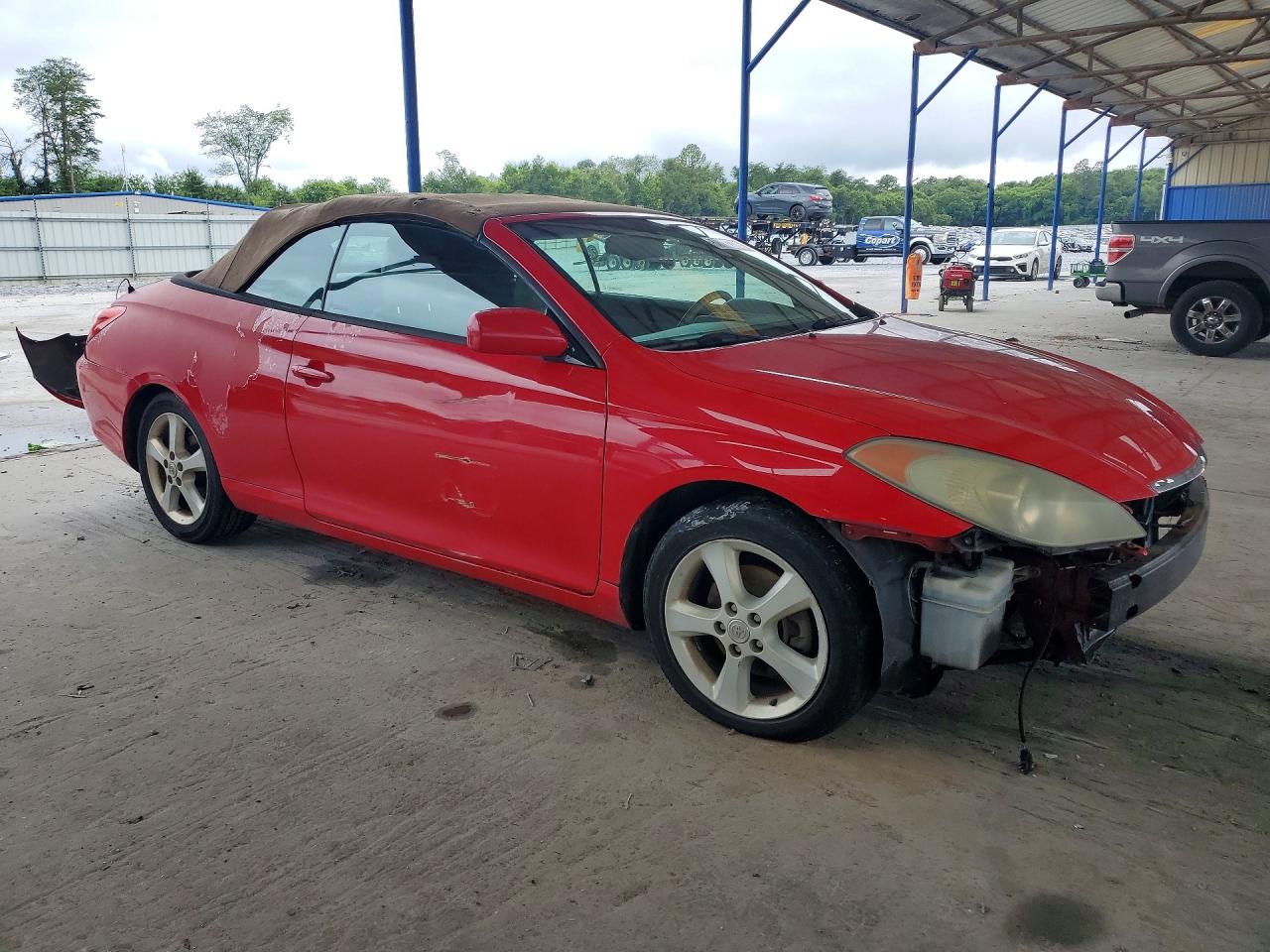 2005 Toyota Camry Solara Sle V6 Red vin: 4T1FA38P35U047156