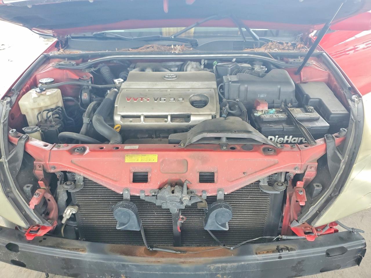 2005 Toyota Camry Solara Sle V6 Red vin: 4T1FA38P35U047156