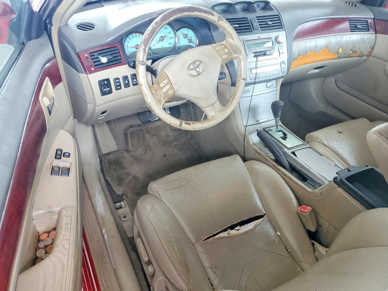 2005 Toyota Camry Solara Sle V6 Red vin: 4T1FA38P35U047156