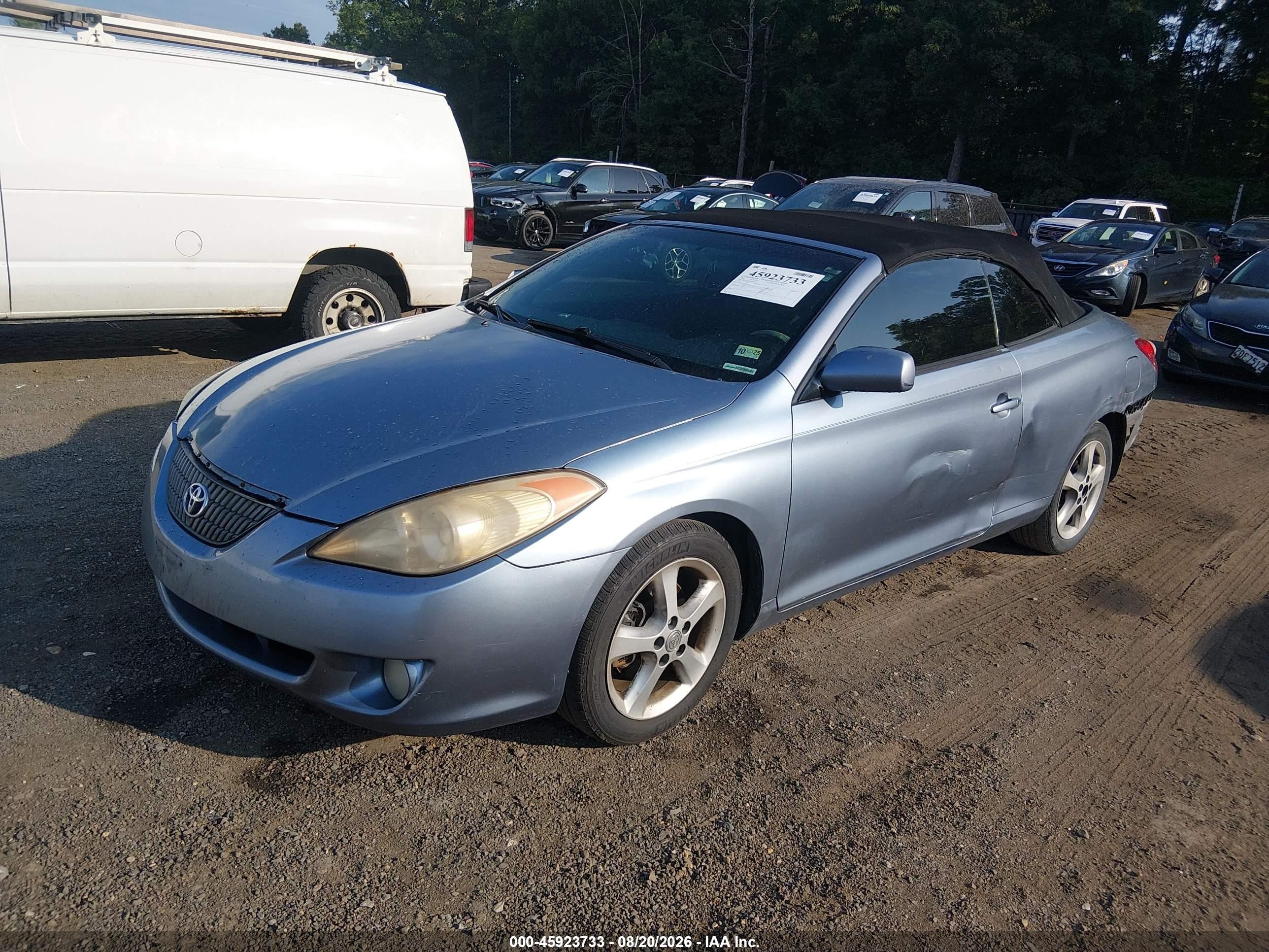 2005 Toyota Camry Solara Se Light Blue vin: 4T1FA38P35U061316