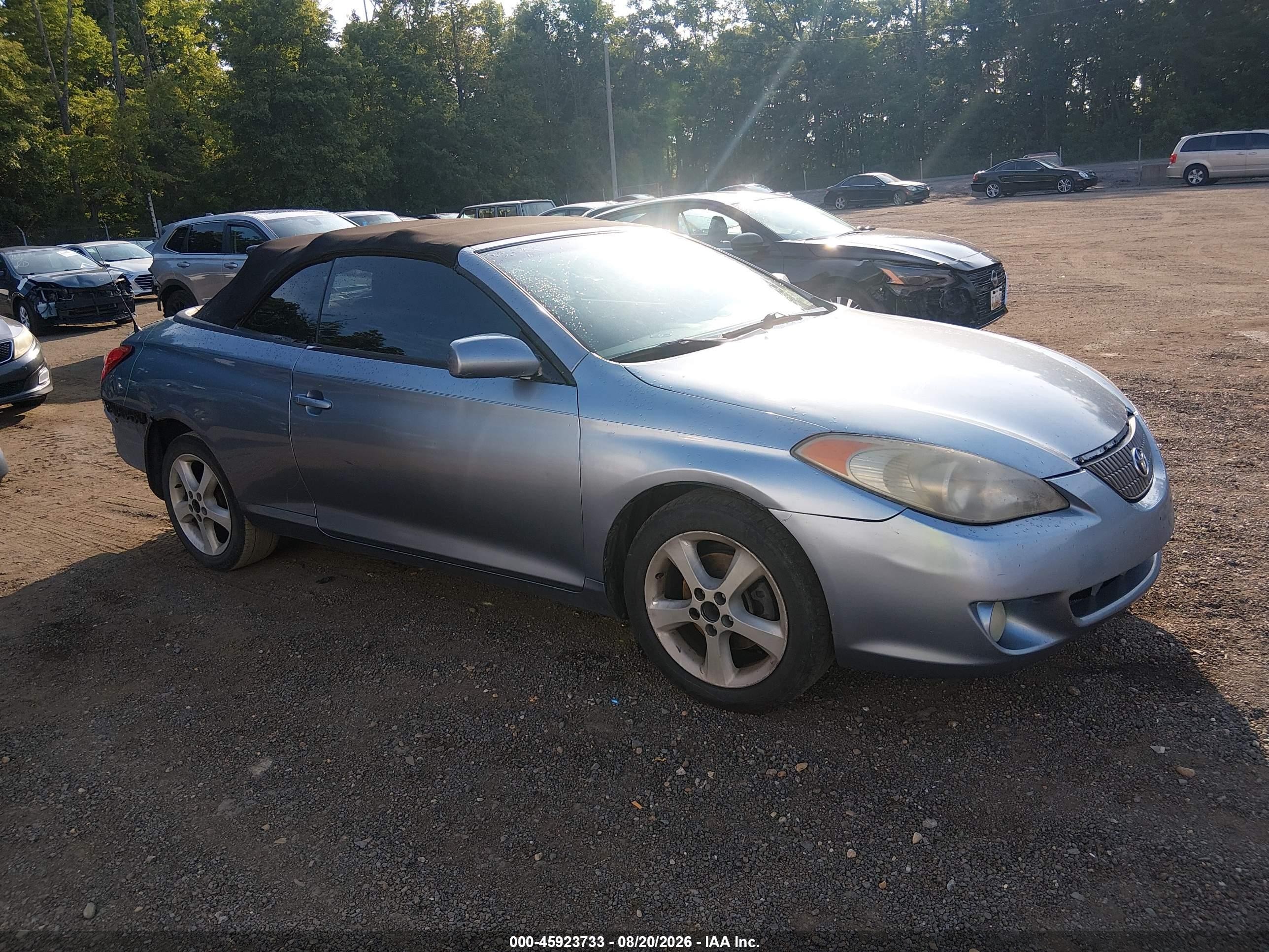 2005 Toyota Camry Solara Se Light Blue vin: 4T1FA38P35U061316