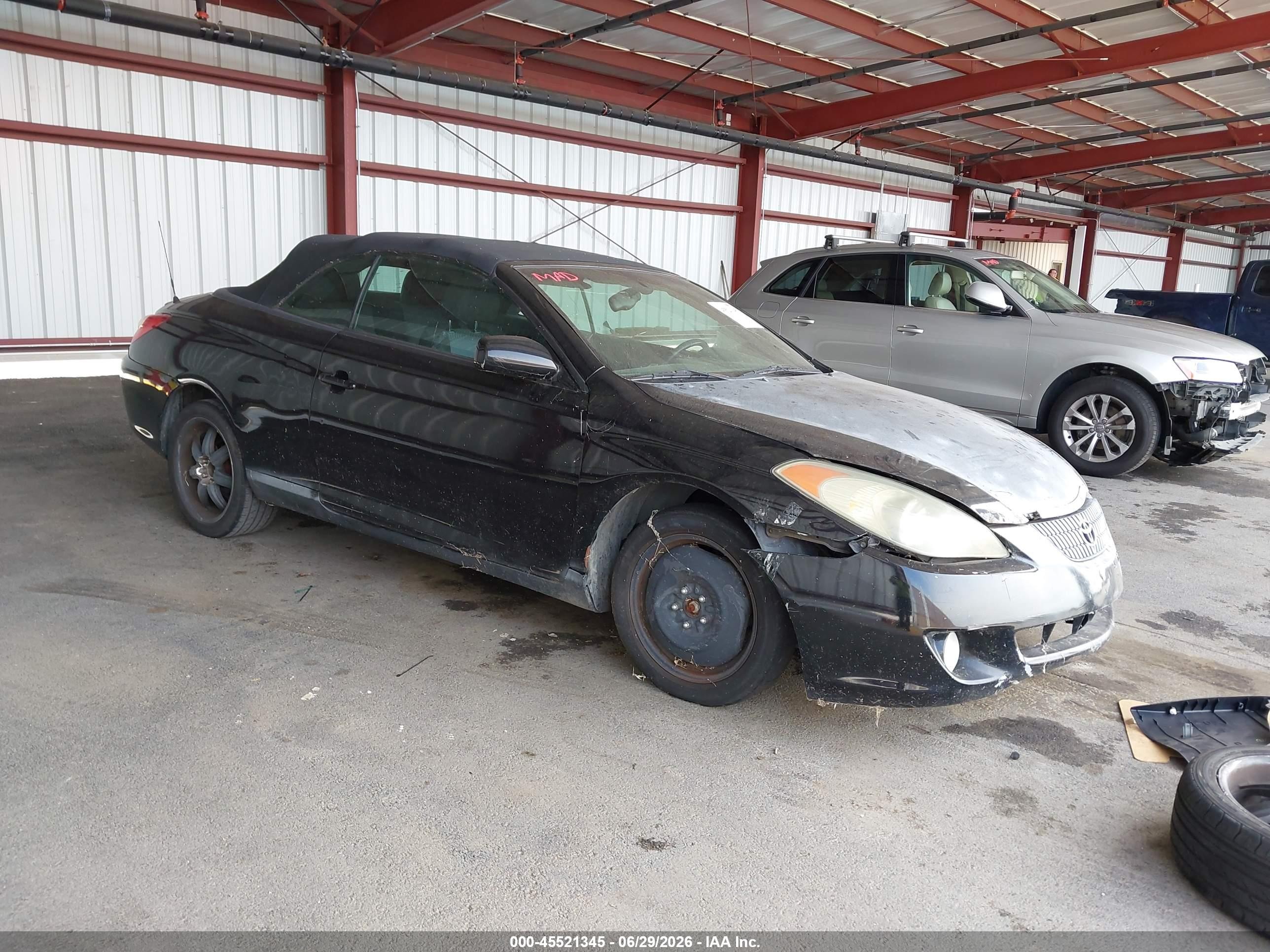 2006 Toyota Camry Solara Se Black vin: 4T1FA38P36U076559