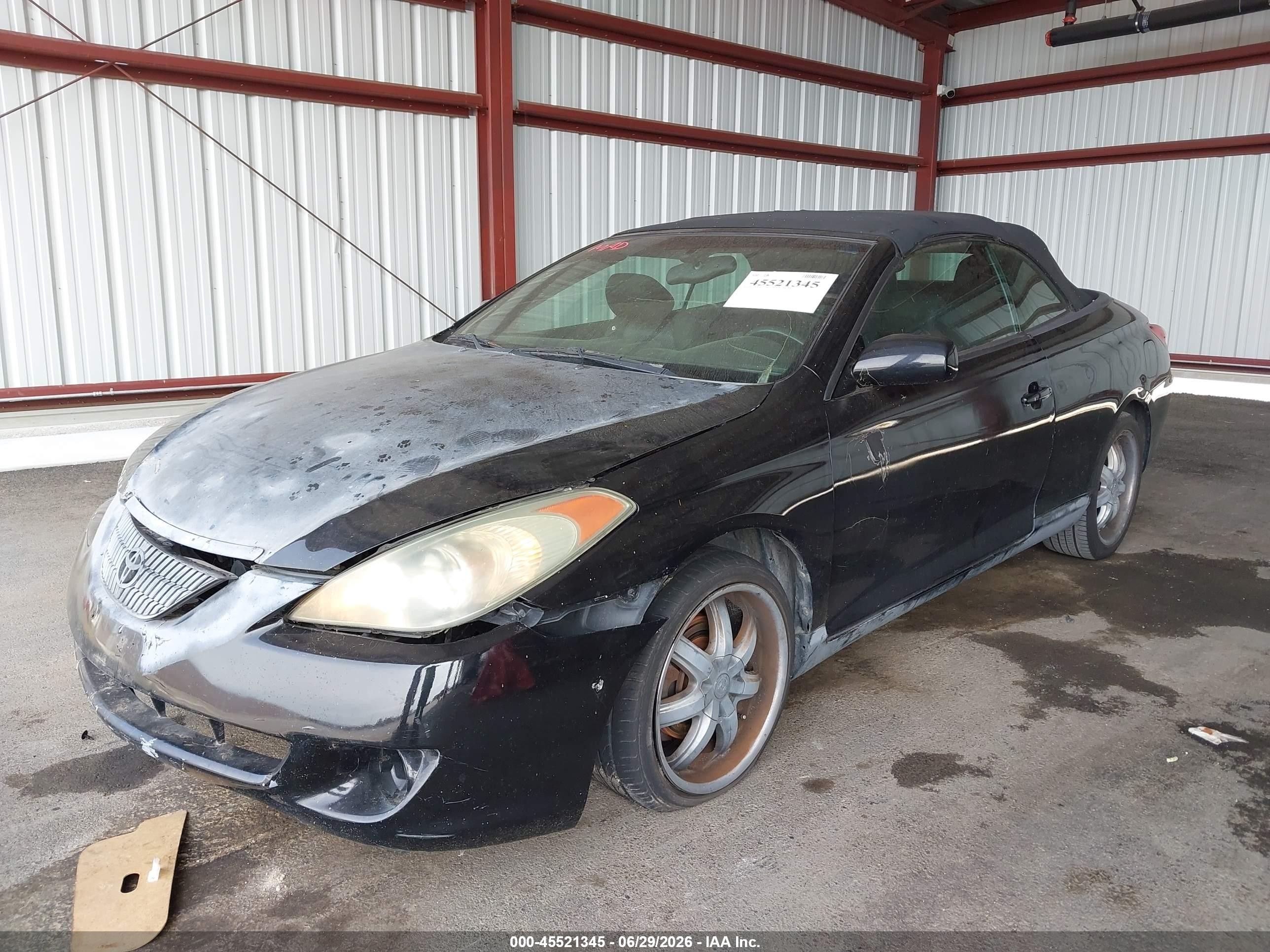 2006 Toyota Camry Solara Se Black vin: 4T1FA38P36U076559
