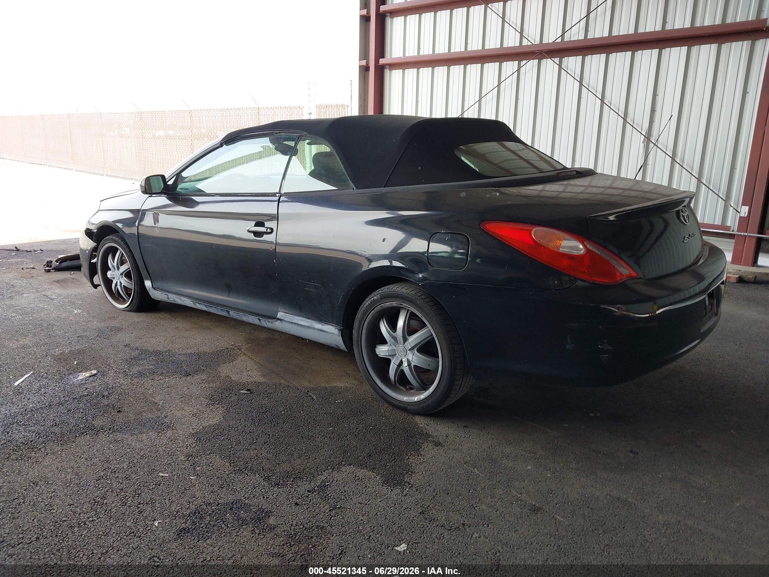 2006 Toyota Camry Solara Se Black vin: 4T1FA38P36U076559