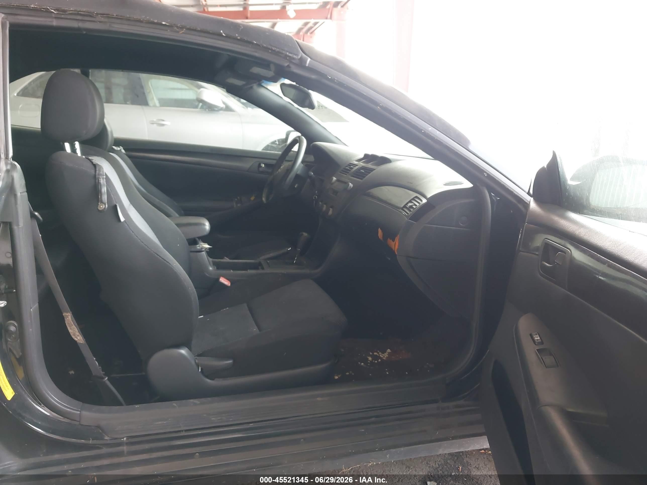 2006 Toyota Camry Solara Se Black vin: 4T1FA38P36U076559