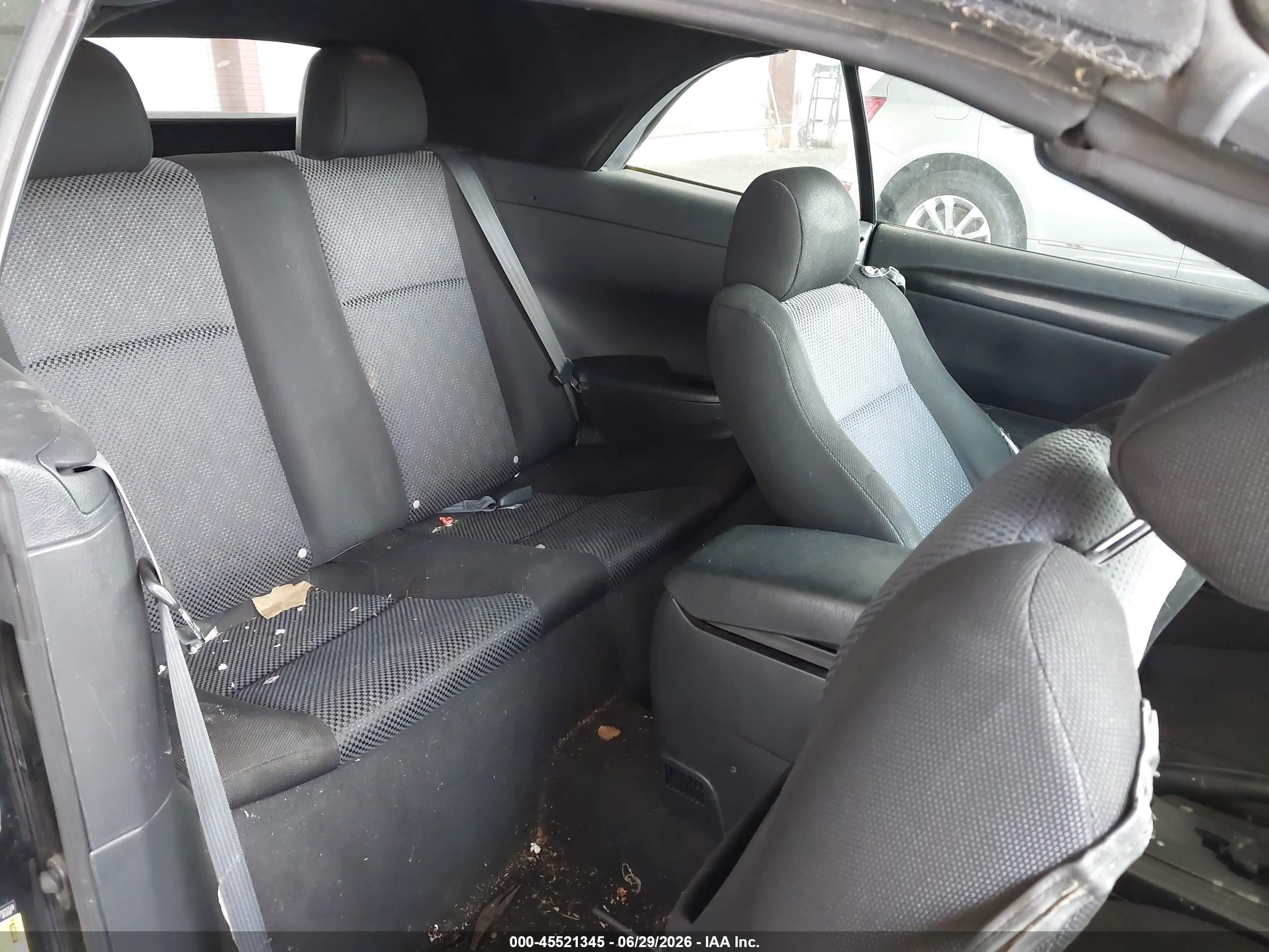 2006 Toyota Camry Solara Se Black vin: 4T1FA38P36U076559