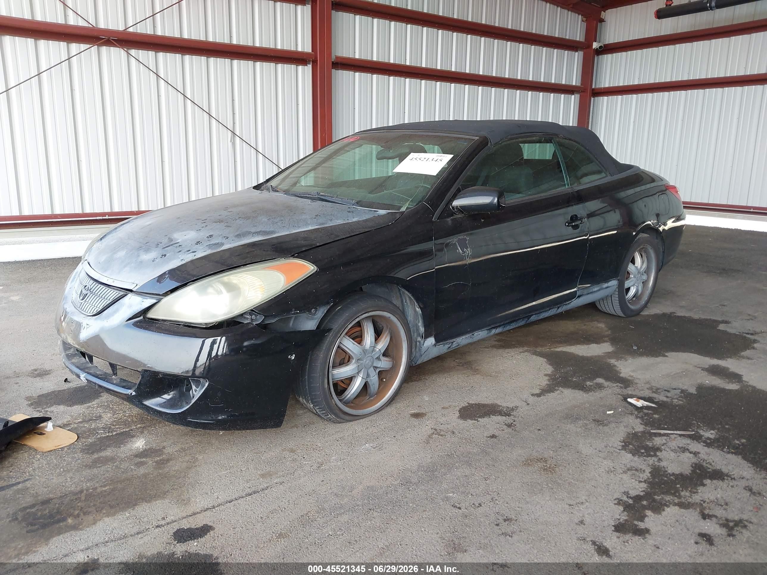 2006 Toyota Camry Solara Se Black vin: 4T1FA38P36U076559