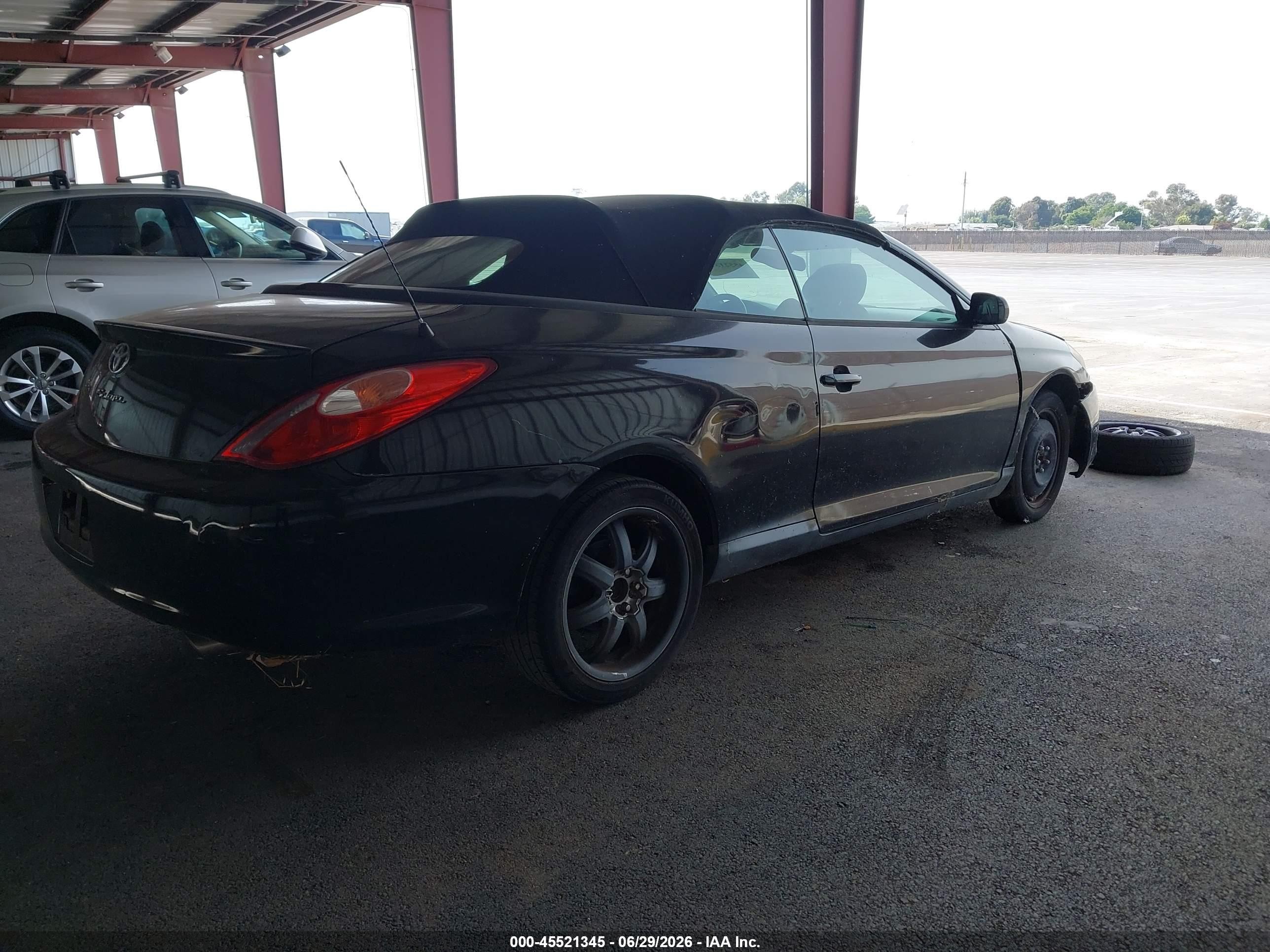 2006 Toyota Camry Solara Se Black vin: 4T1FA38P36U076559