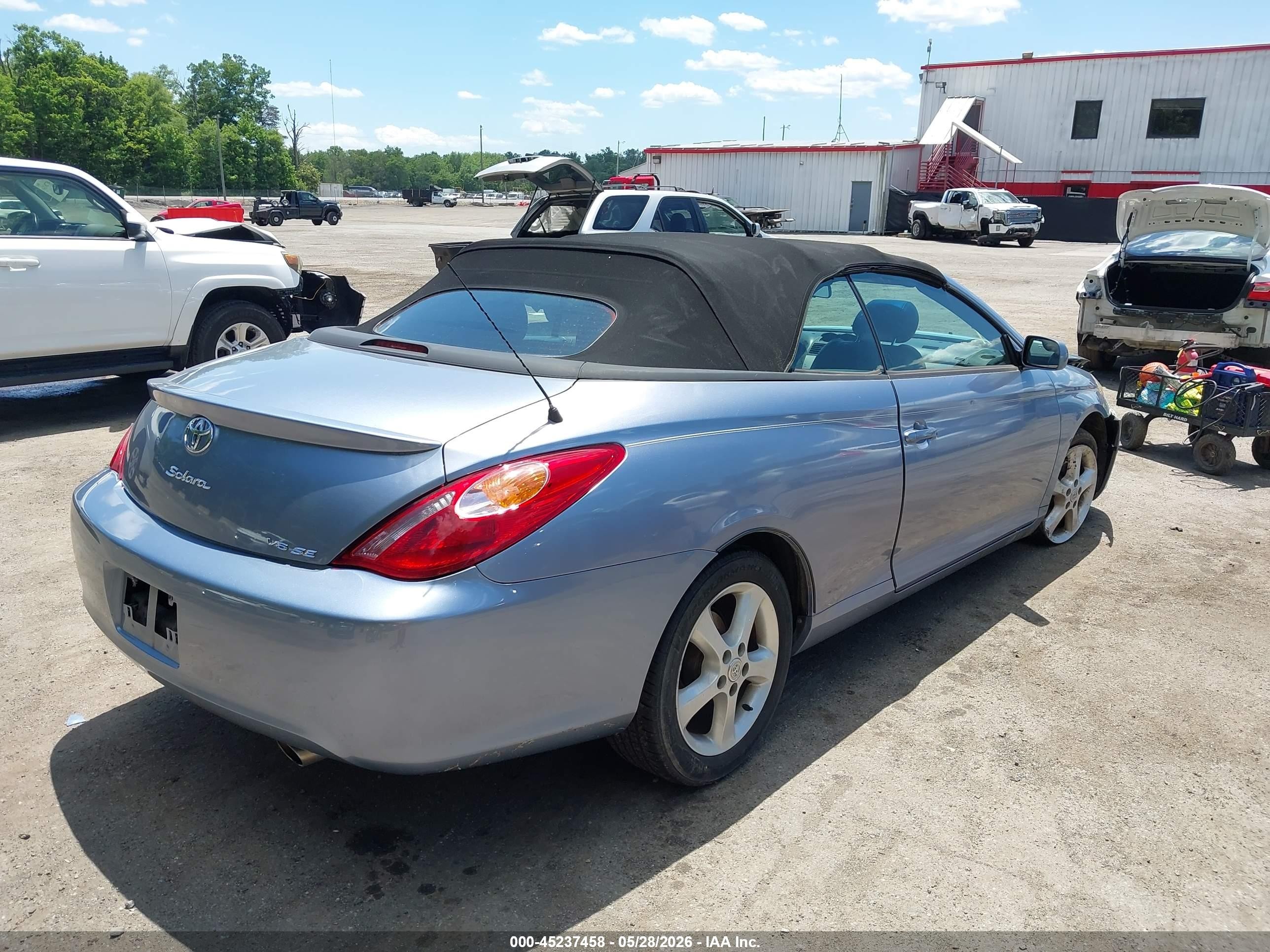 2006 Toyota Camry Solara Se Blue vin: 4T1FA38P36U105445